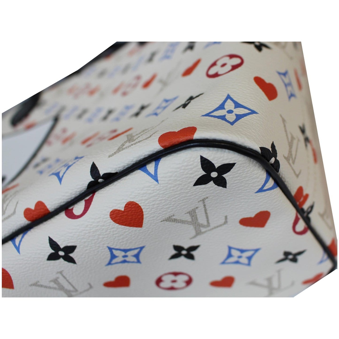 LOUIS VUITTON Game On Neverfull Monogram Canvas Shoulder Bag White