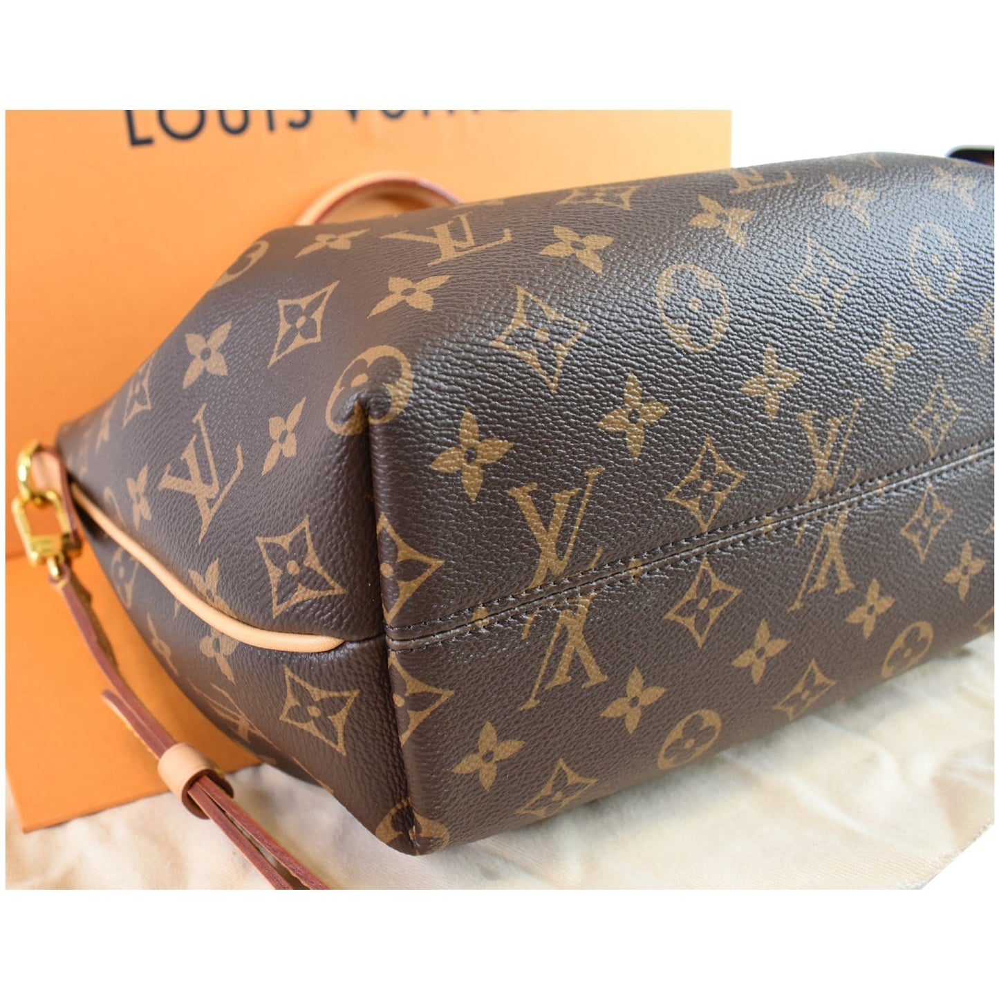 LOUIS VUITTON Turenne PM Monogram Canvas Shoulder Bag Brown
