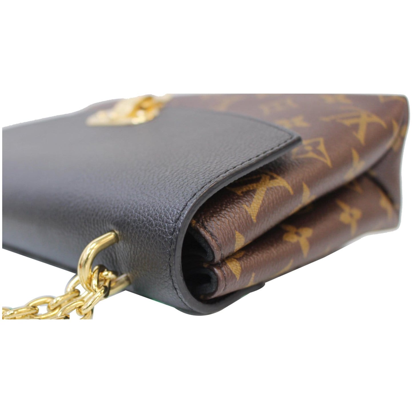 LOUIS VUITTON Saint Placide Monogram Canvas Shoulder Crossbody Bag Black