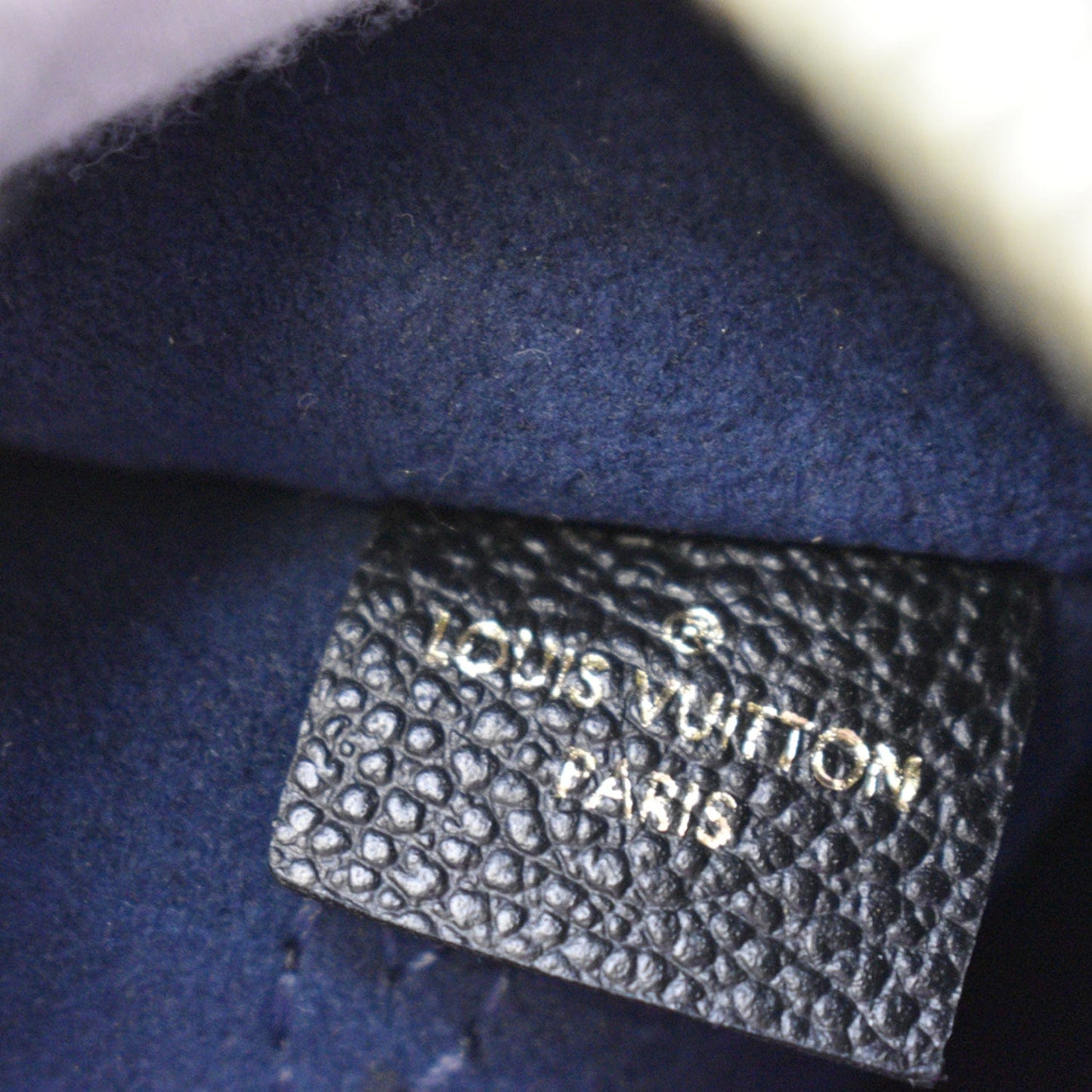 LOUIS VUITTON Empreinte Monogram Neverfull MM Pochette Wristlet Pouch Black