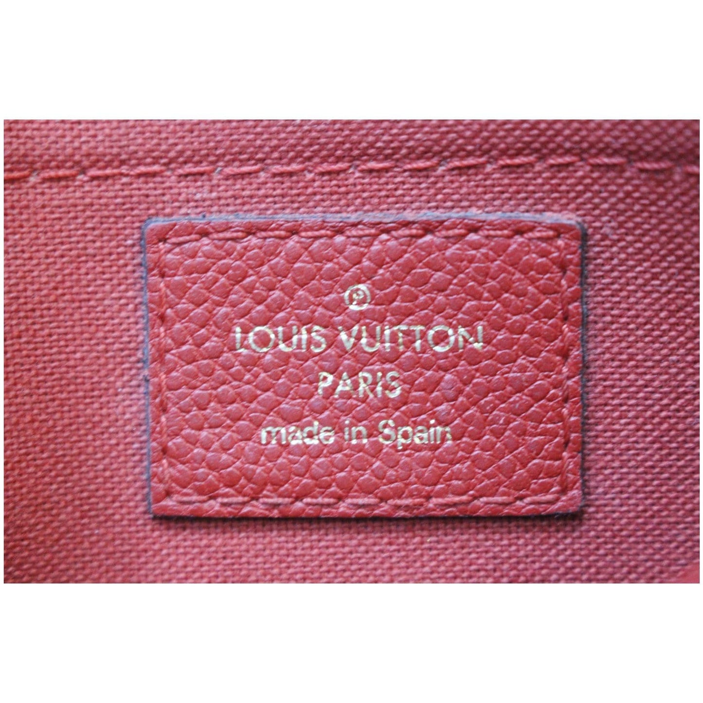LOUIS VUITTON Pallas Monogram Canvas Clutch Crossbody Bag Brown