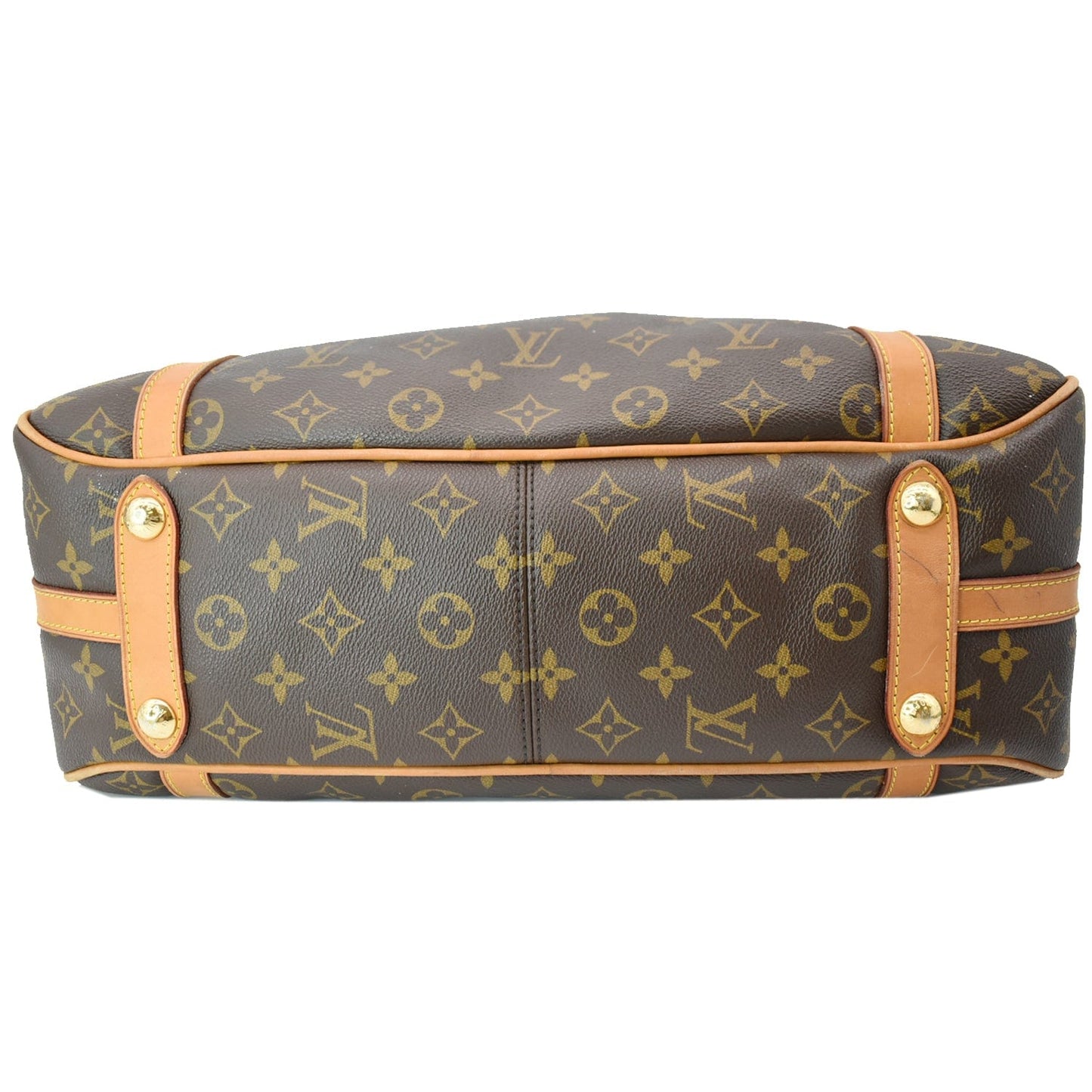 LOUIS VUITTON Stresa PM Monogram Canvas Shoulder Bag Brown