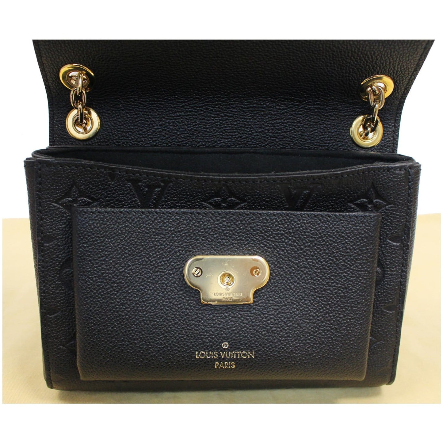 LOUIS VUITTON Vavin BB Monogram Empreinte Shoulder Bag Black