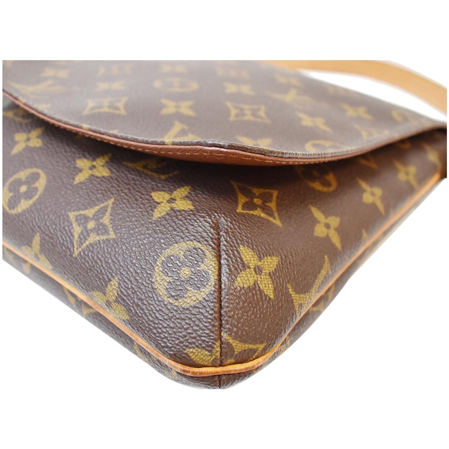 LOUIS VUITTON Musette Salsa Monogram Canvas Shoulder Bag Brown