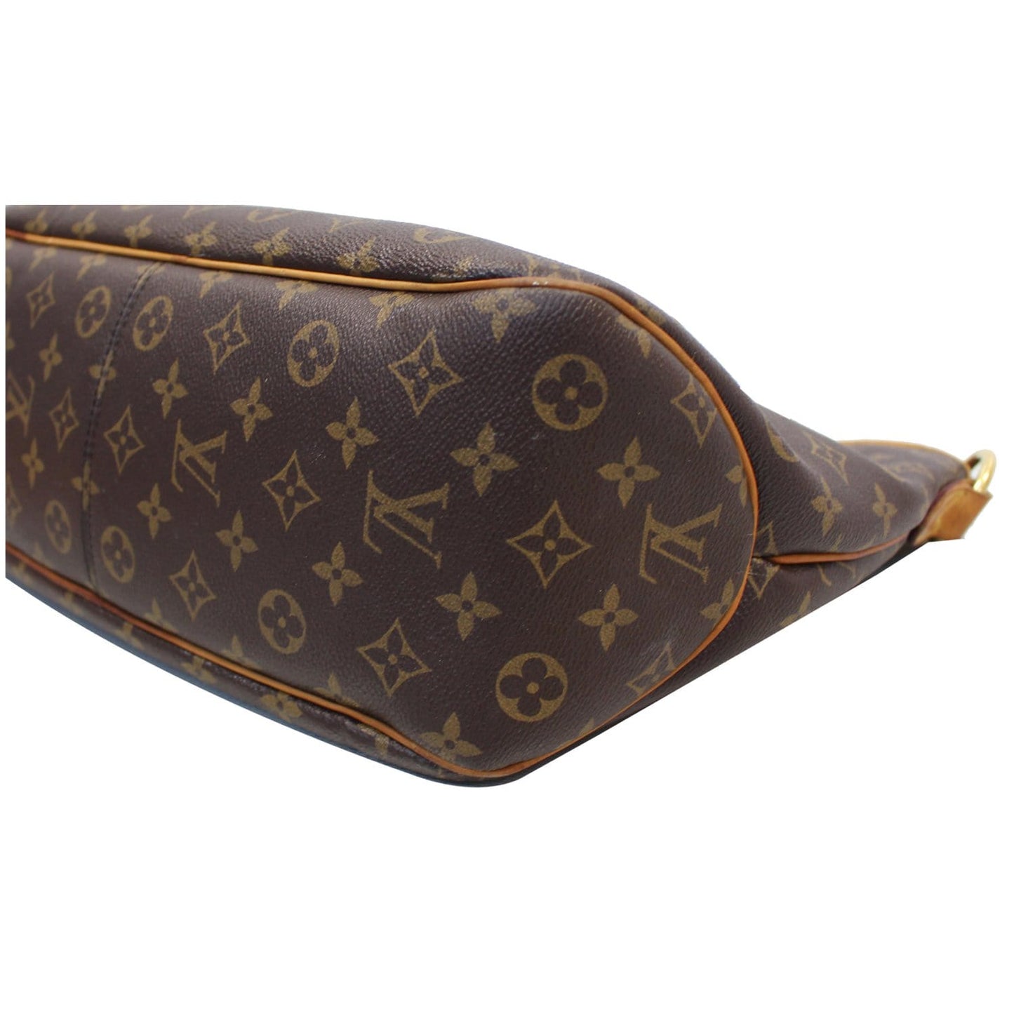 LOUIS VUITTON Delightful PM Monogram Canvas Shoulder Hobo Bag Brown