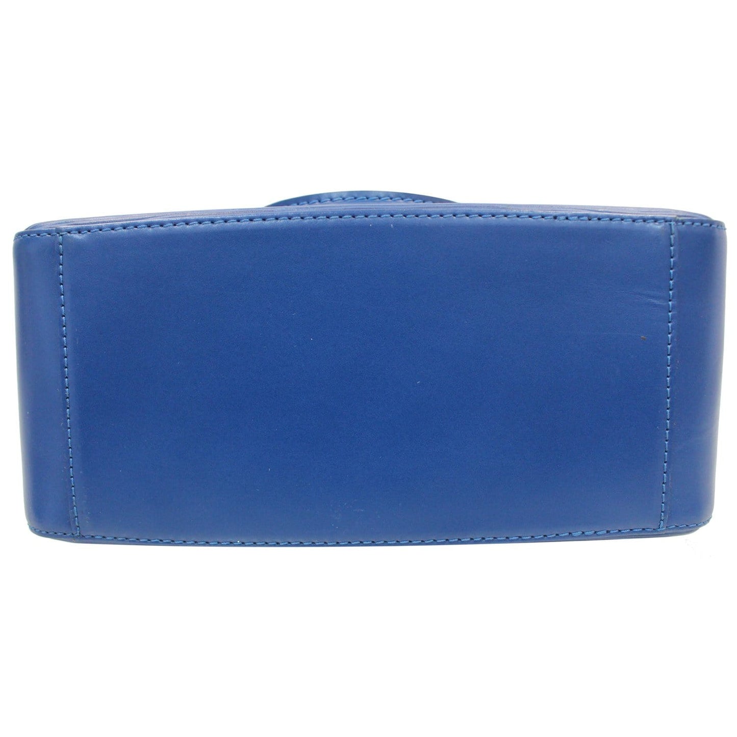 LOUIS VUITTON Sablon Epi Leather Satchel Bag Blue