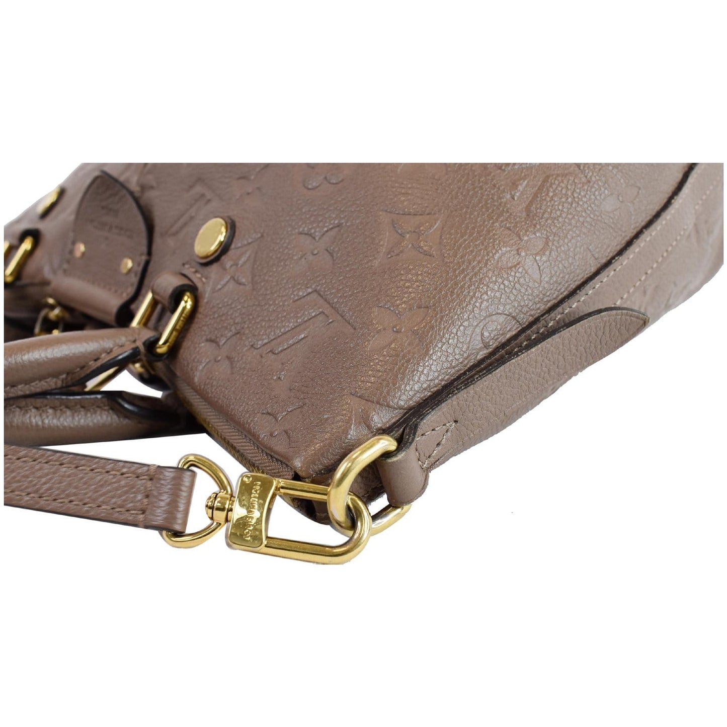 LOUIS VUITTON Mazarine PM Monogram Empreinte Shoulder Bag Taupe
