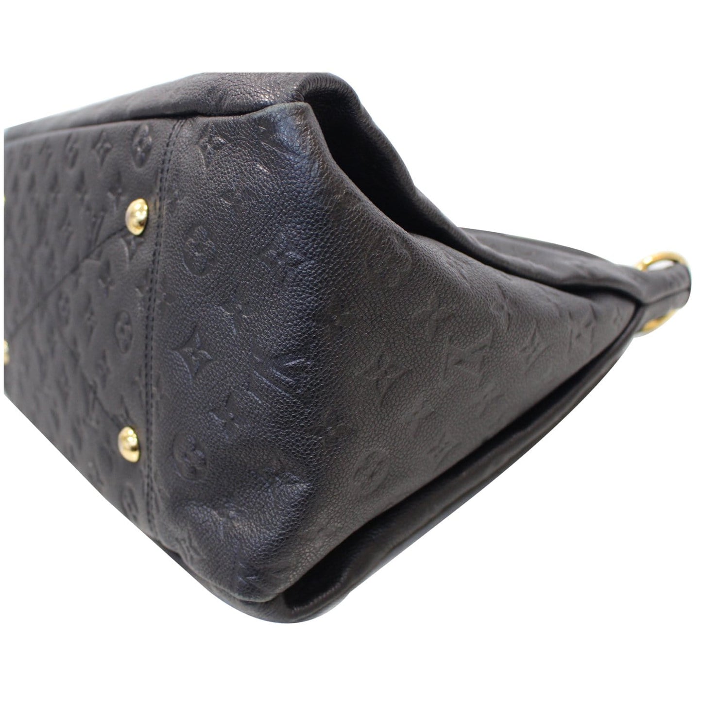 LOUIS VUITTON Artsy MM Empreinte Leather Shoulder Bag Black