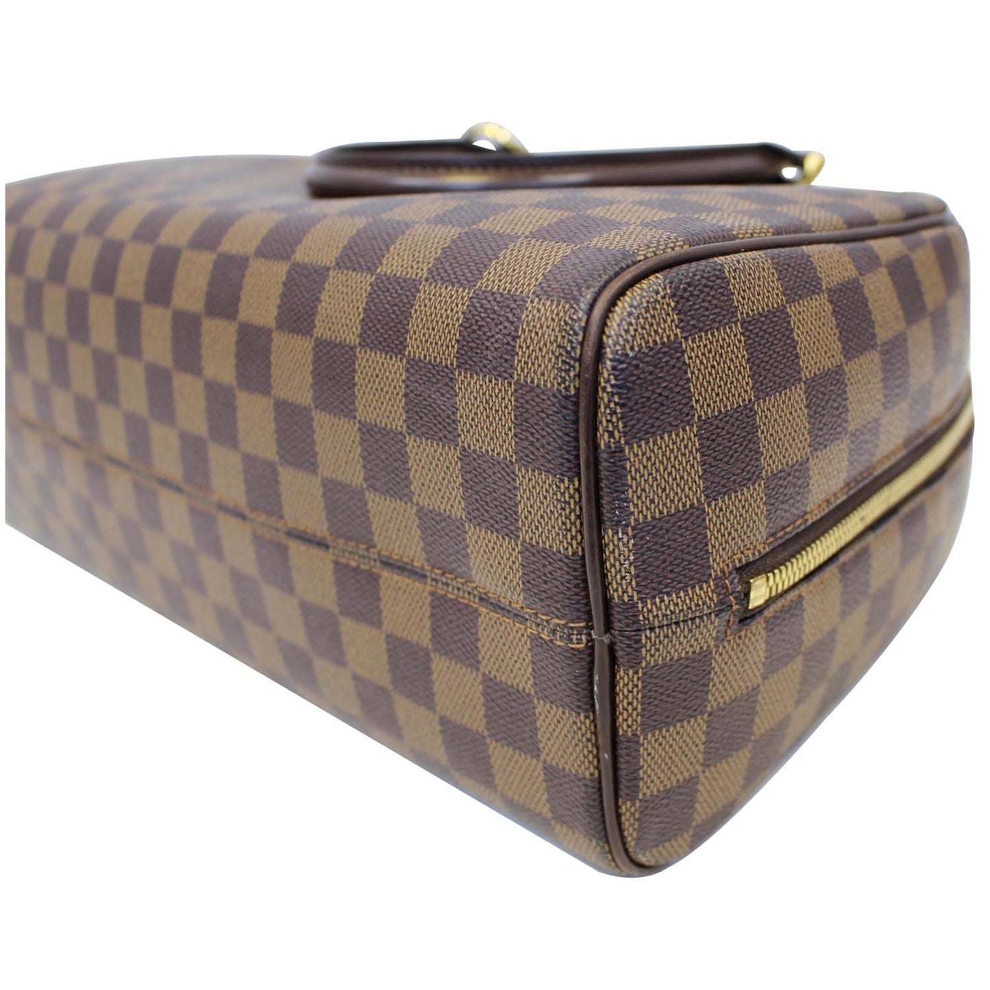 LOUIS VUITTON Nolita Damier Ebene Satchel Bag Brown