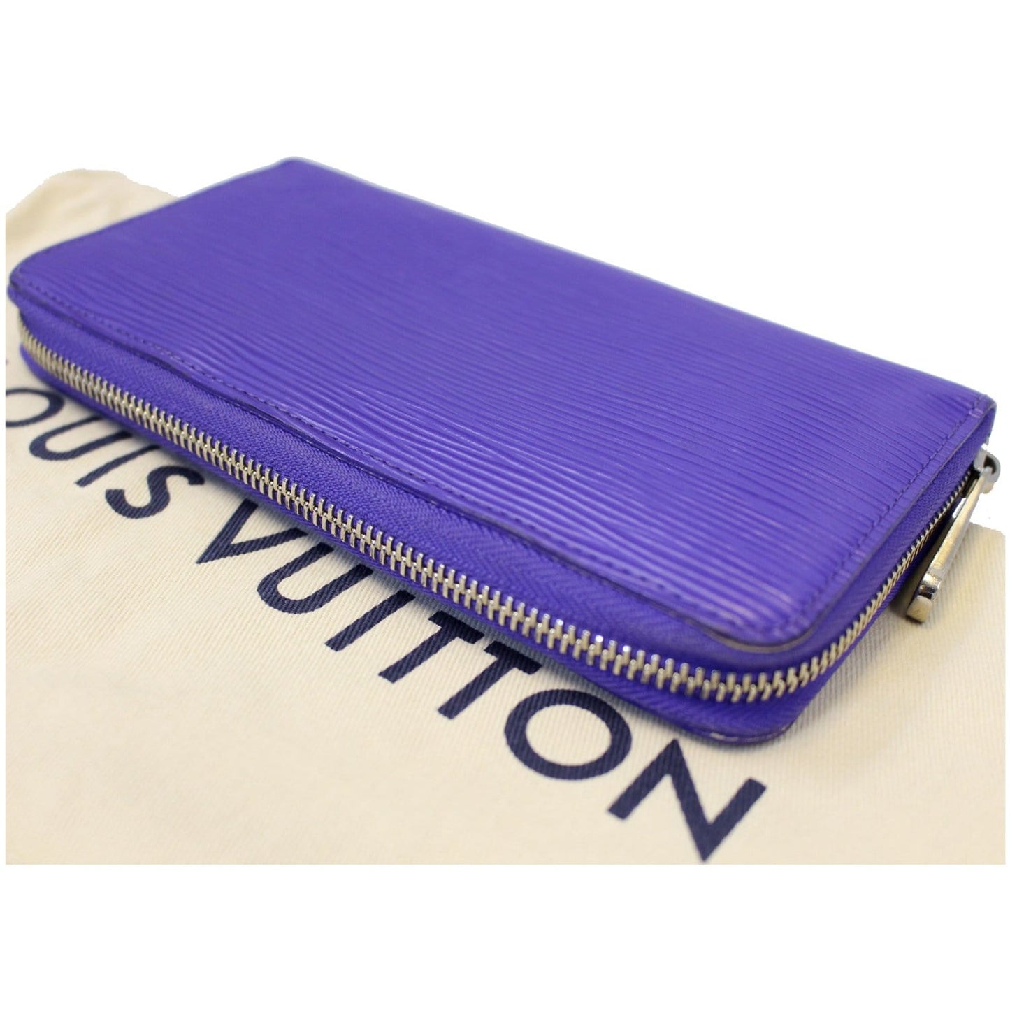 LOUIS VUITTON Zippy Organizer Epi Leather Wallet Blue