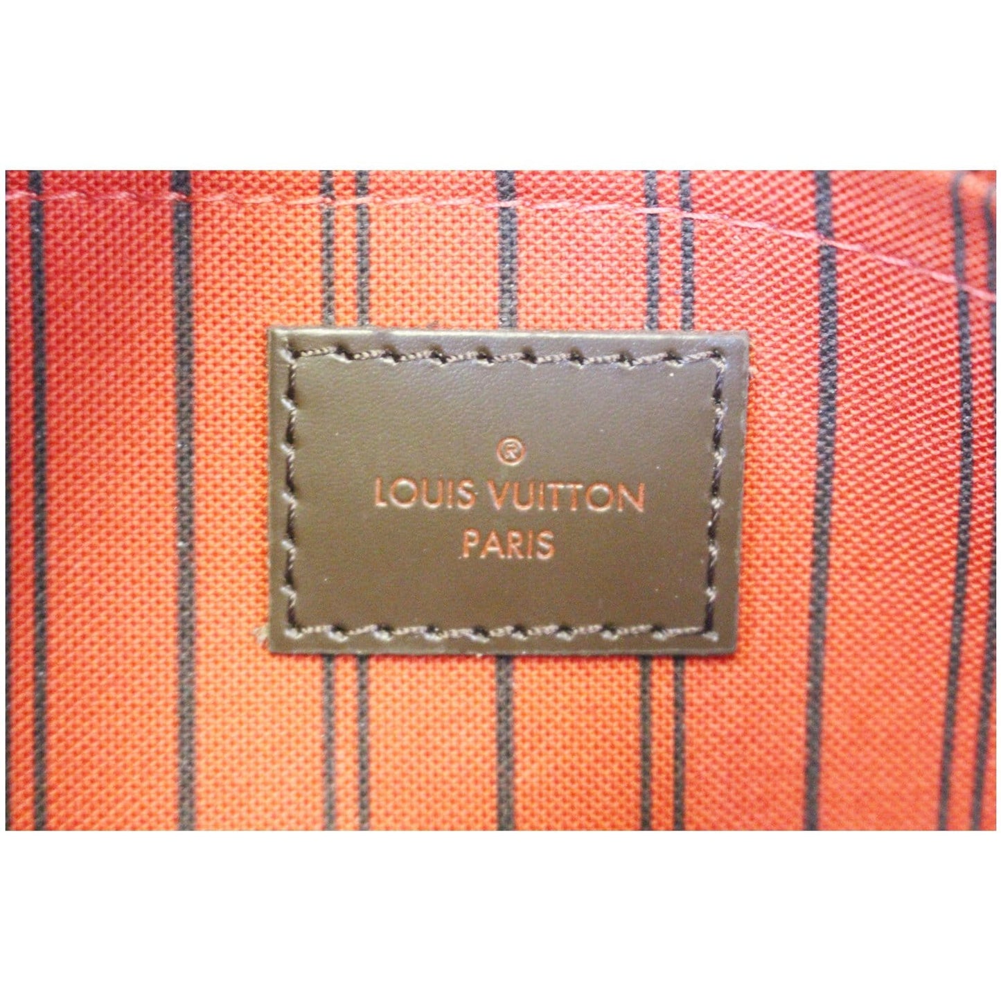 LOUIS VUITTON Pochette Wristlet Pouch Damier Ebene Neverfull MM