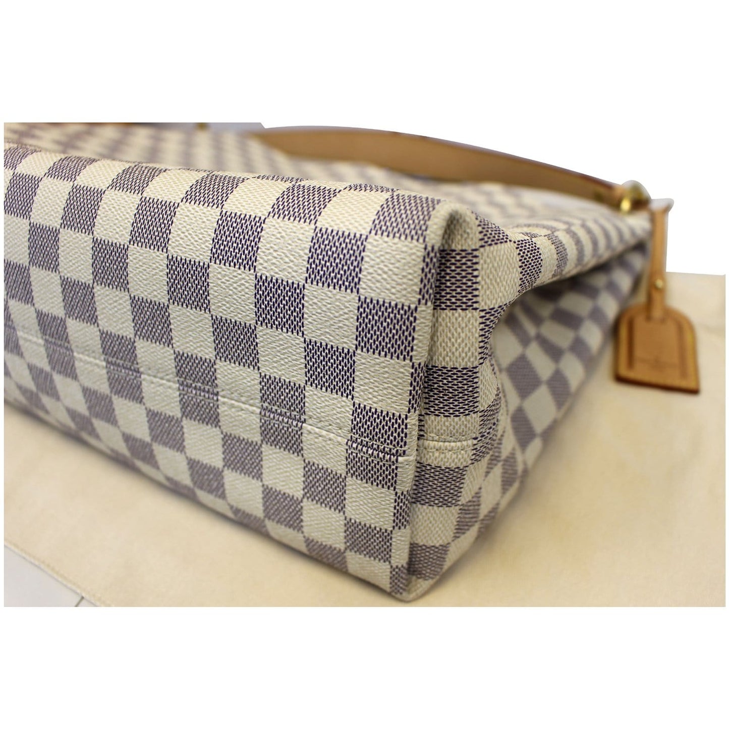 LOUIS VUITTON Graceful MM Damier Azur Shoulder Bag