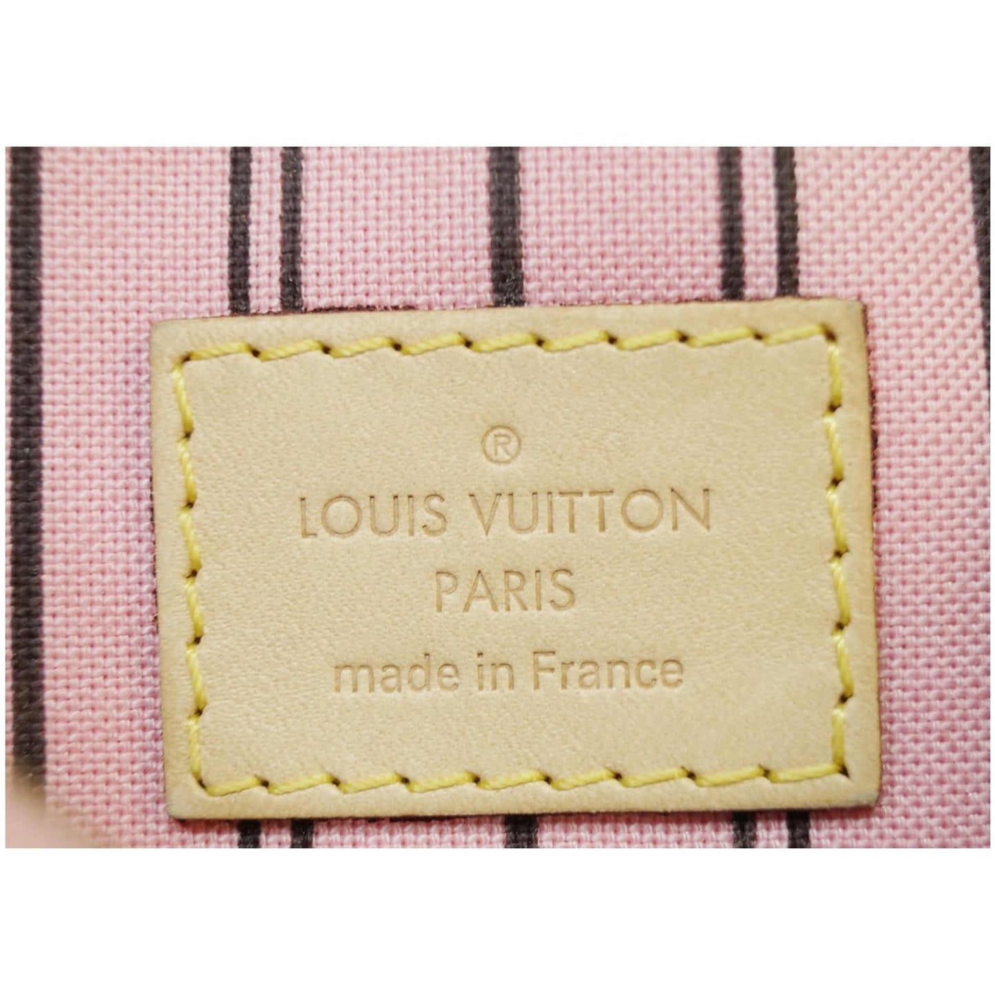 LOUIS VUITTON Pochette Wristlet Pouch Monogram Canvas Neverfull MM Brown