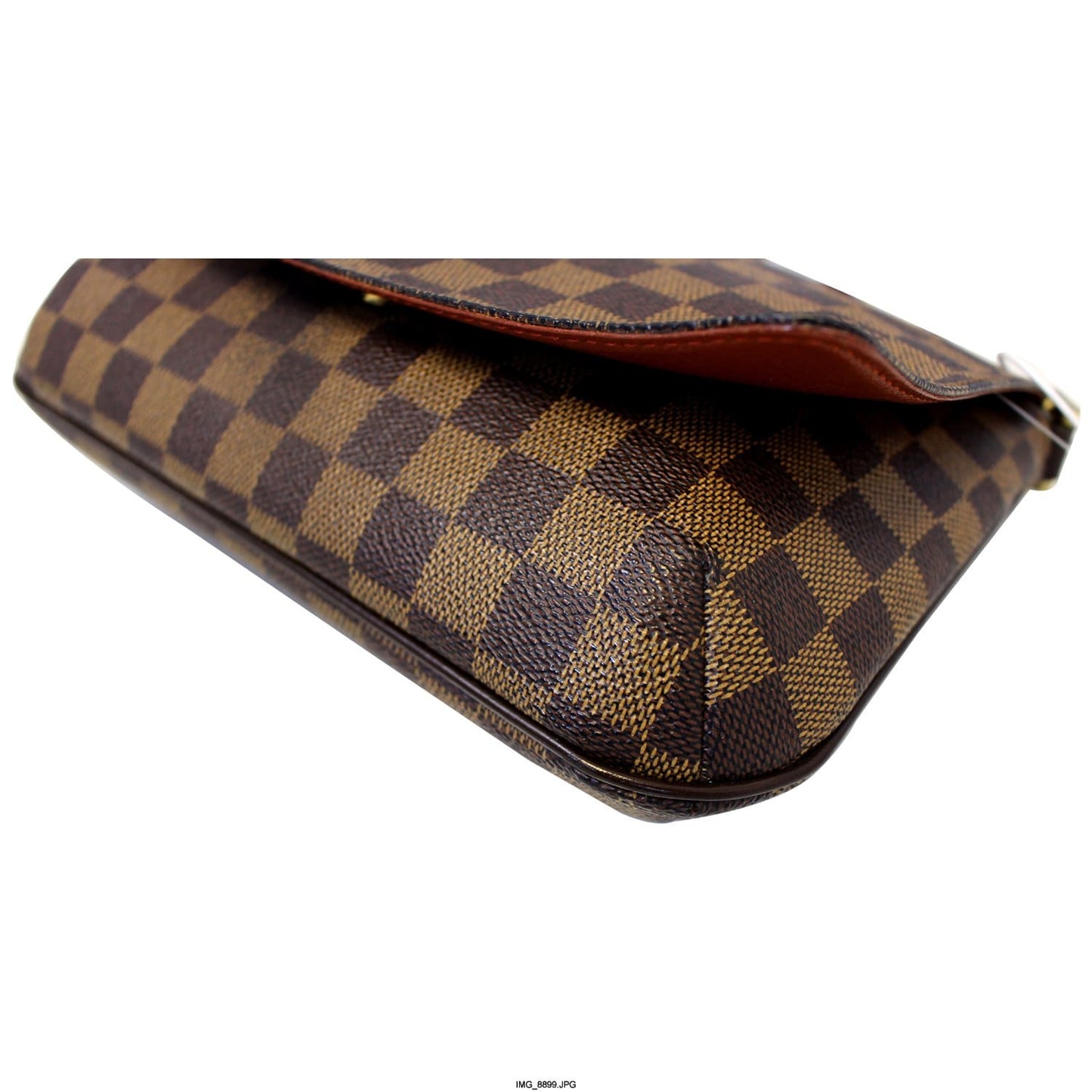 LOUIS VUITTON Musette Tango Damier Ebene Short Strap Shoulder Bag