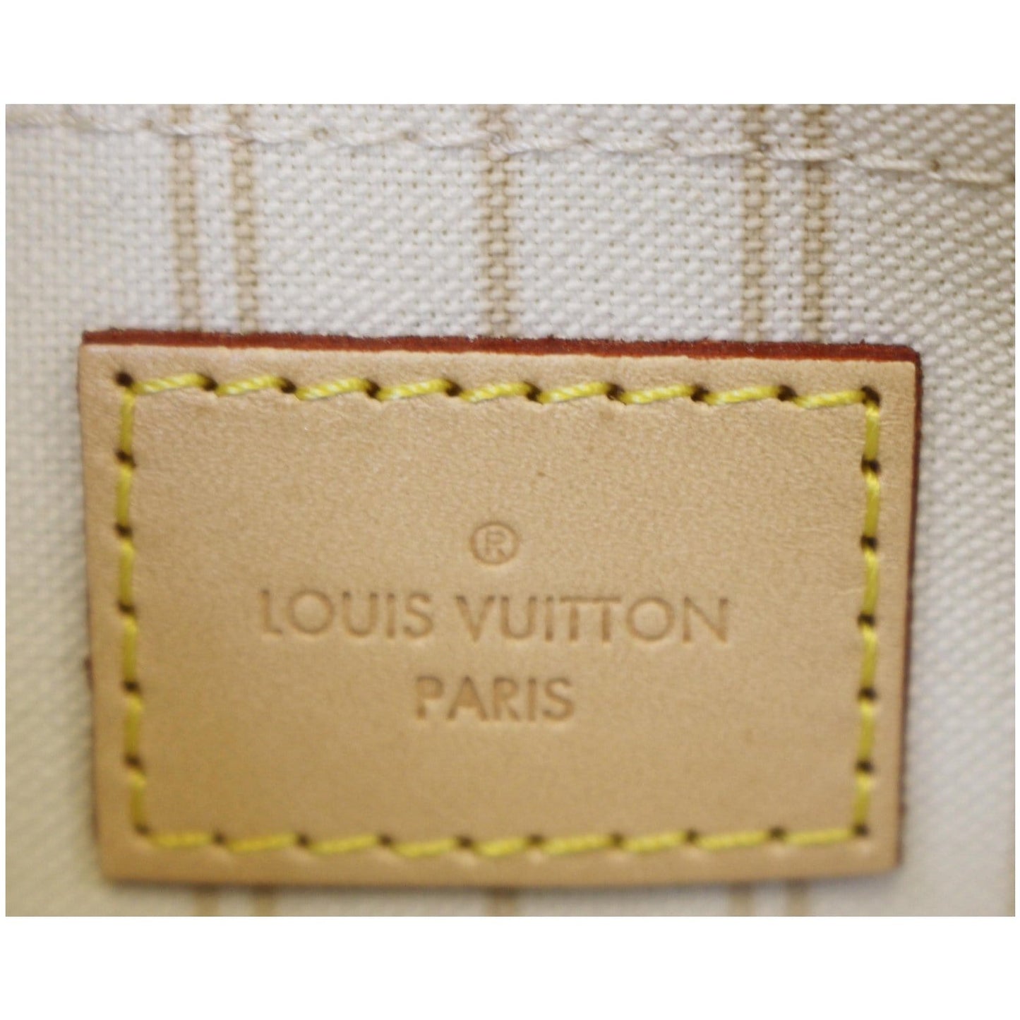 LOUIS VUITTON Pochette Wristlet Pouch Damier Azur Neverfull