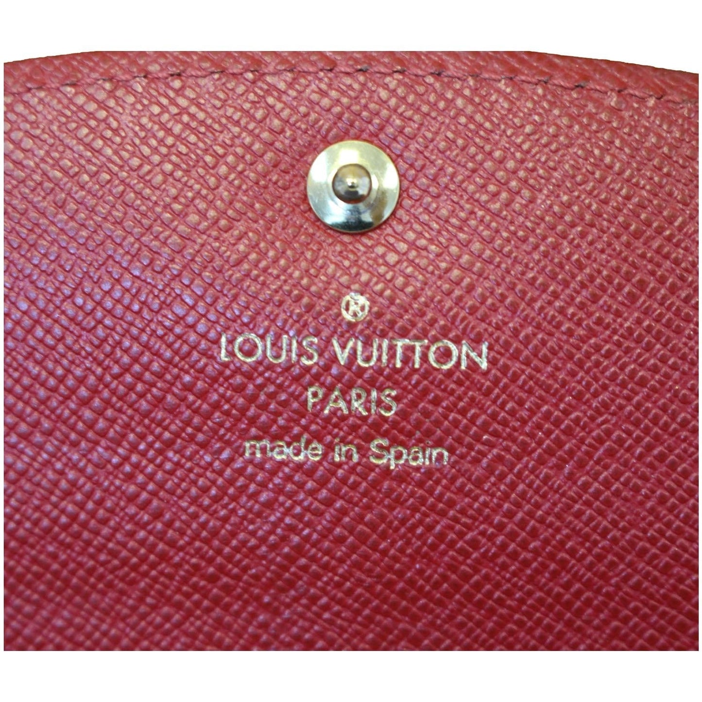 LOUIS VUITTON Caissa Damier Ebene Wallet Brown