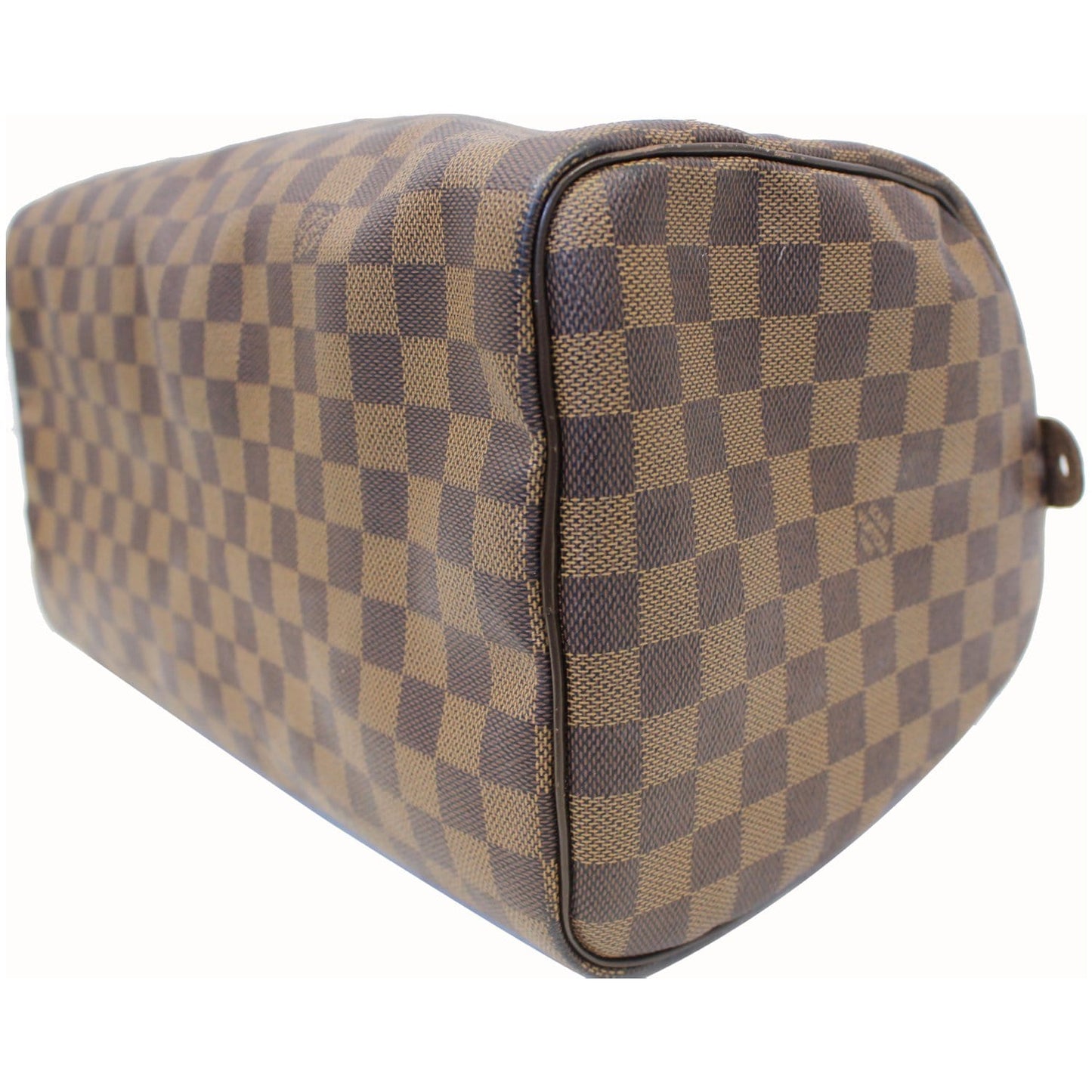 LOUIS VUITTON Speedy 35 Damier Ebene Satchel Bag Brown