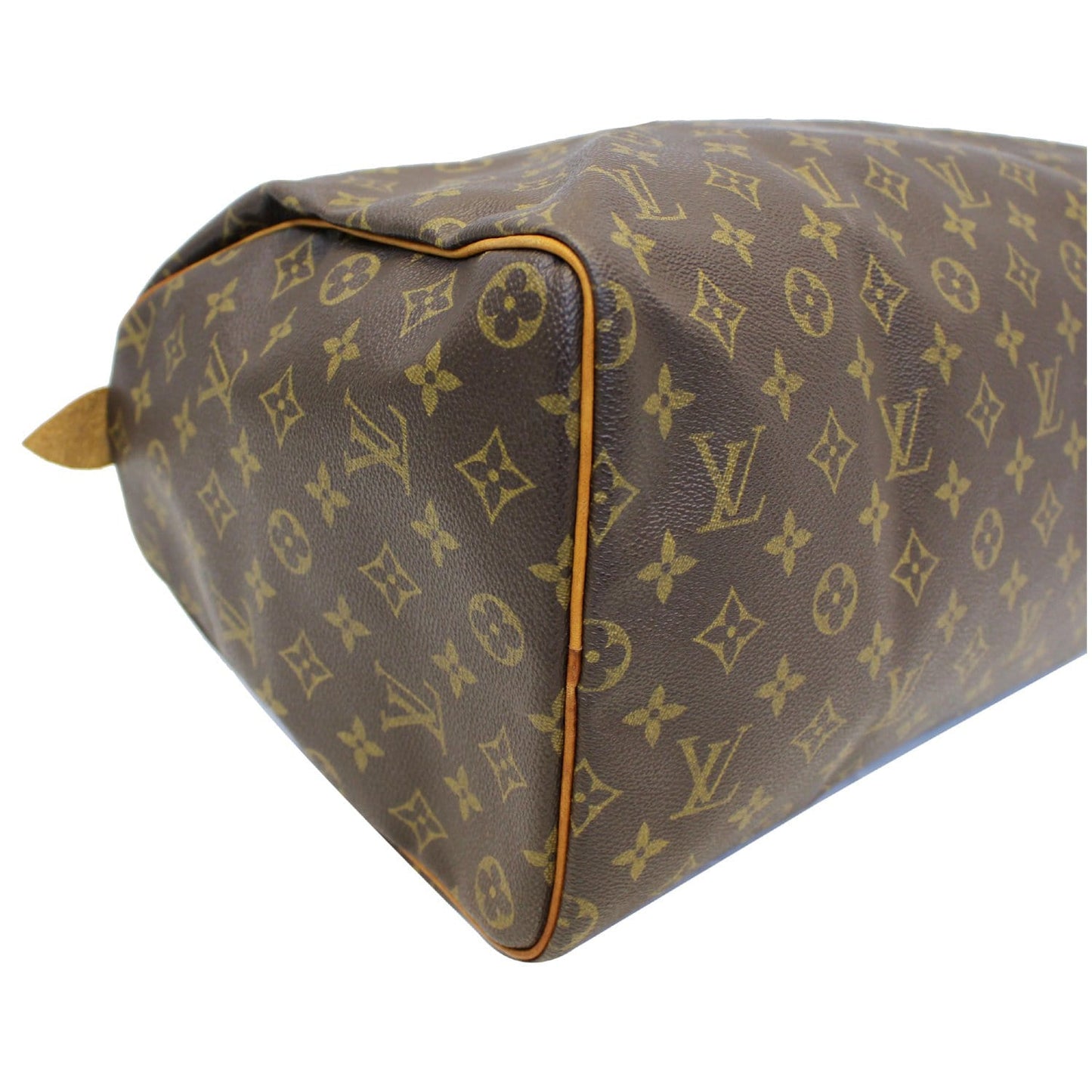 LOUIS VUITTON Speedy 40 Monogram Canvas Satchel Handbag Brown