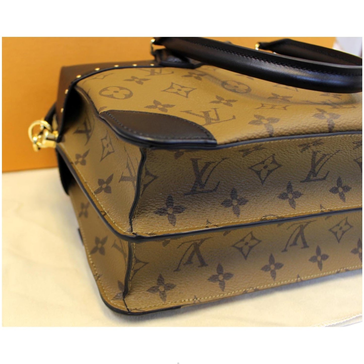 LOUIS VUITTON City Malle MM Reverse Monogram Shoulder Handbag