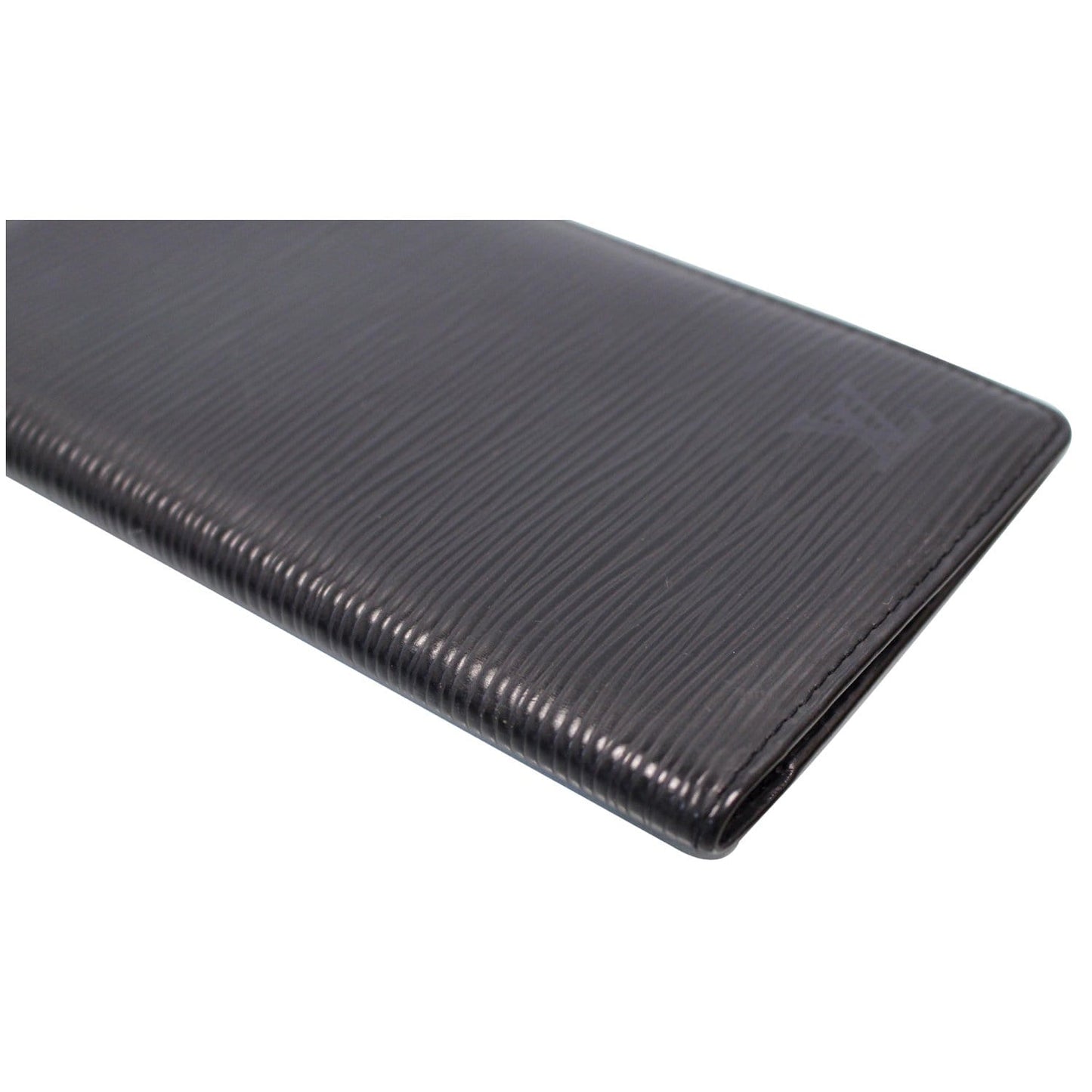 LOUIS VUITTON Brazza Long Epi Wallet Black