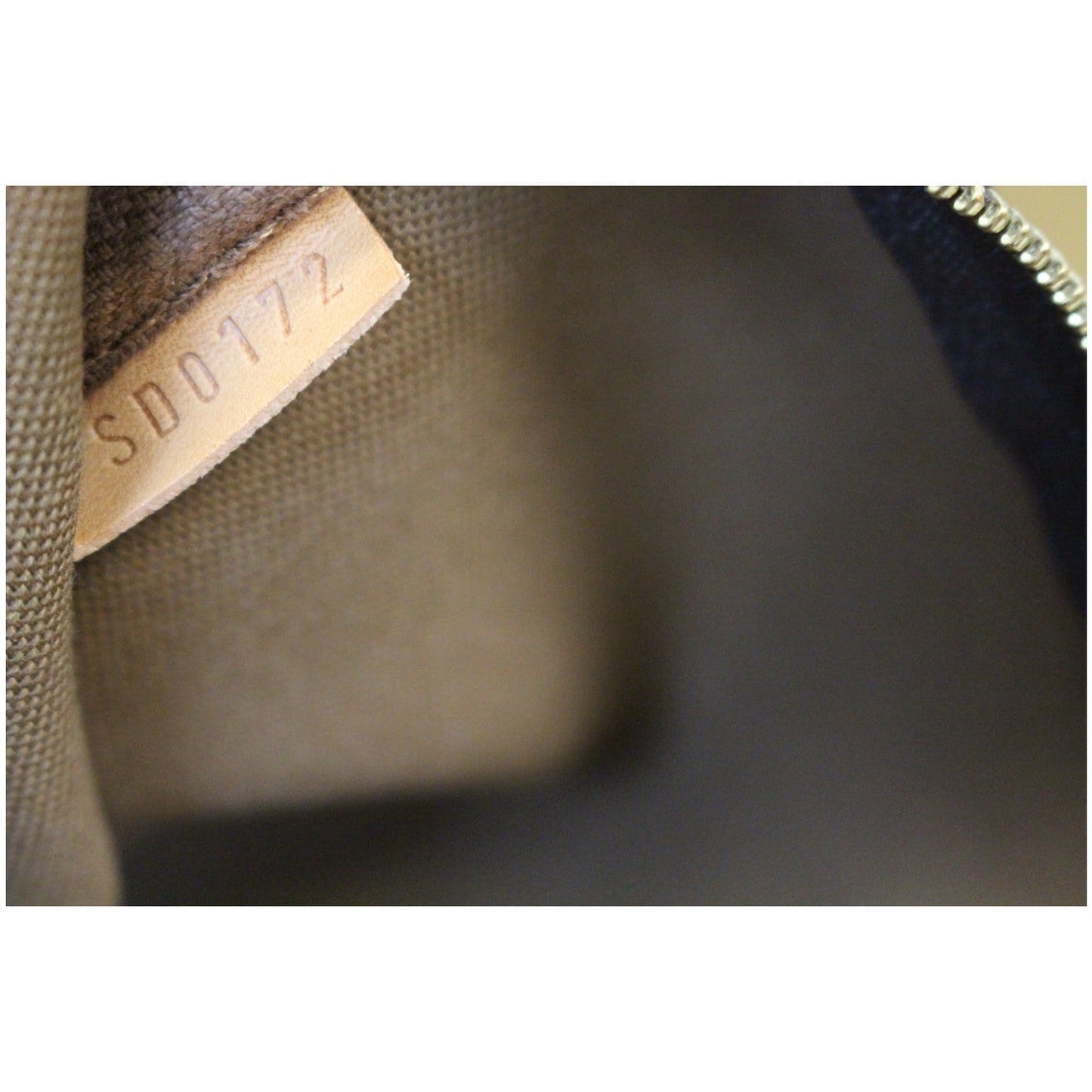 LOUIS VUITTON Pochette Eva Monogram Canvas Clutch Bag Brown