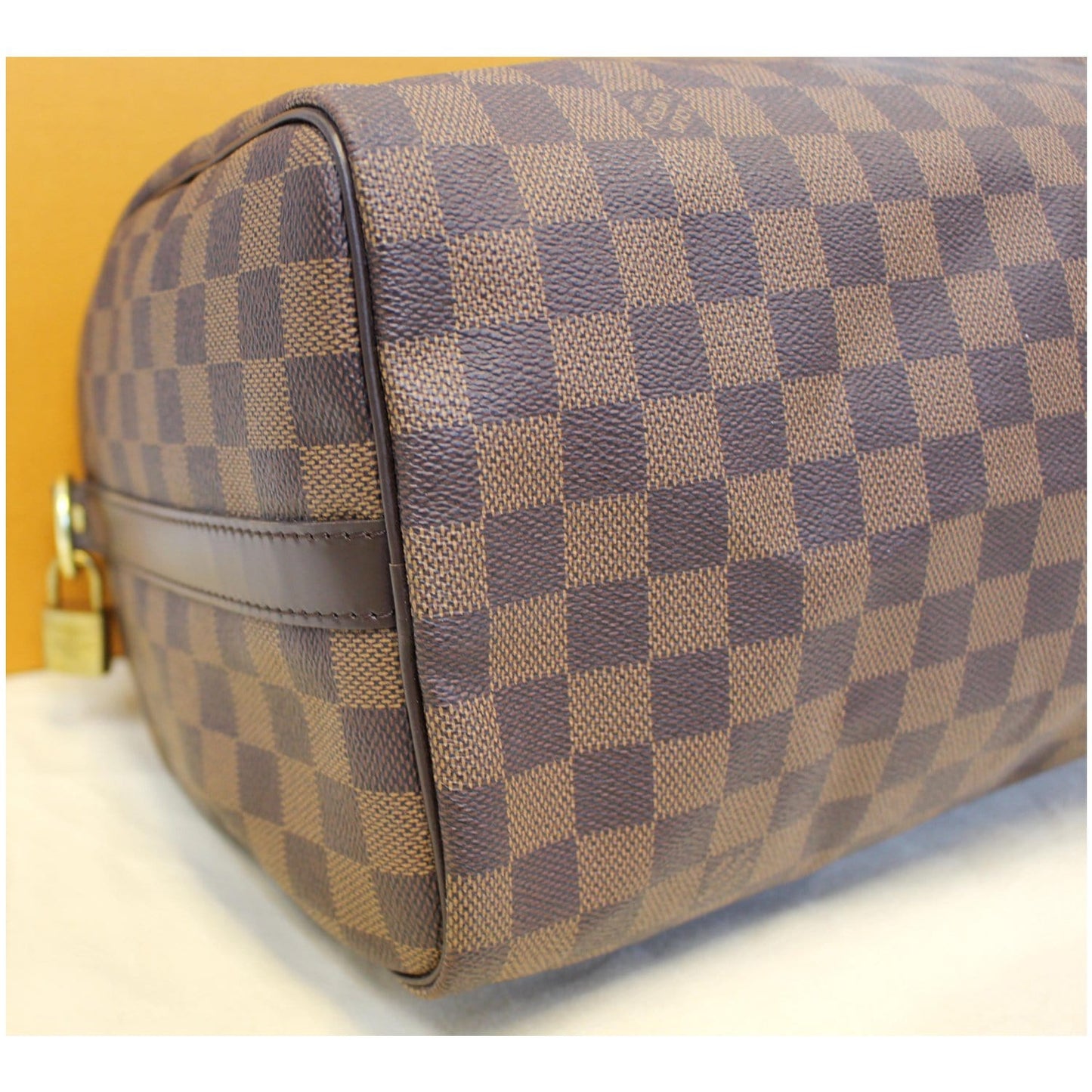 LOUIS VUITTON Speedy 30 Bandouliere Damier Ebene Shoulder Bag Brown