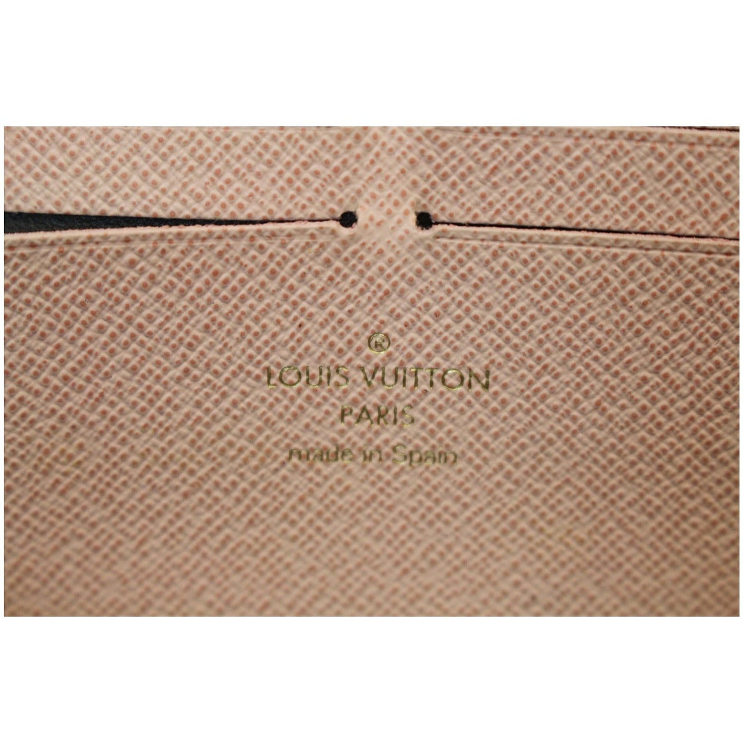 LOUIS VUITTON Clemence Monogram Canvas Wallet Brown