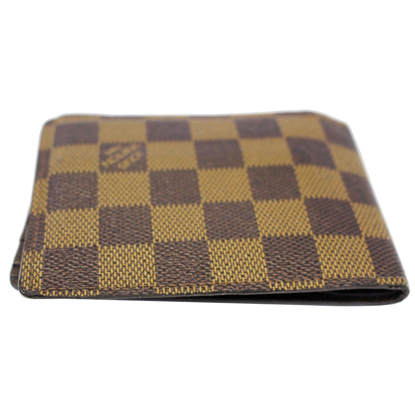 LOUIS VUITTON Multiple Damier Ebene Wallet Brown