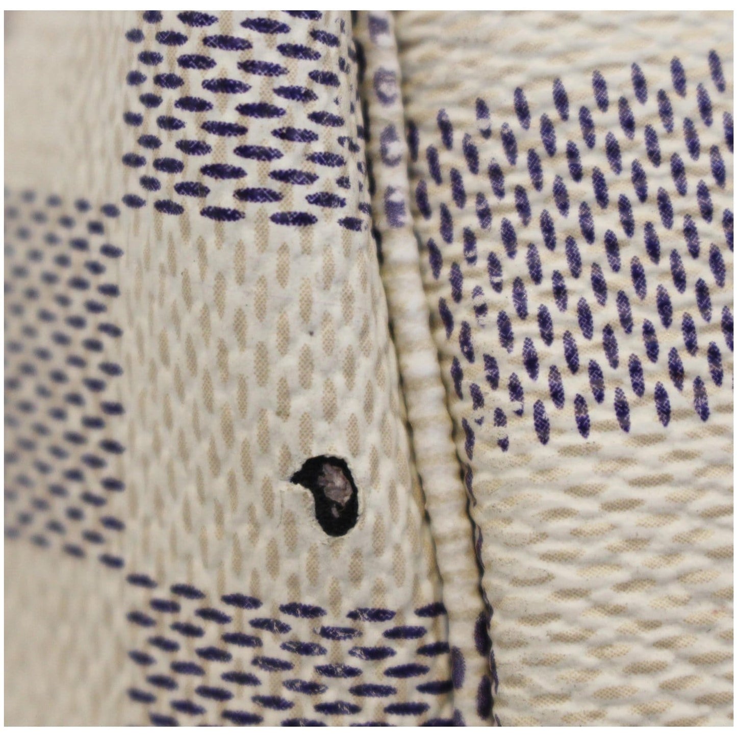 LOUIS VUITTON Neverfull MM Damier Azur Tote Shoulder Bag White