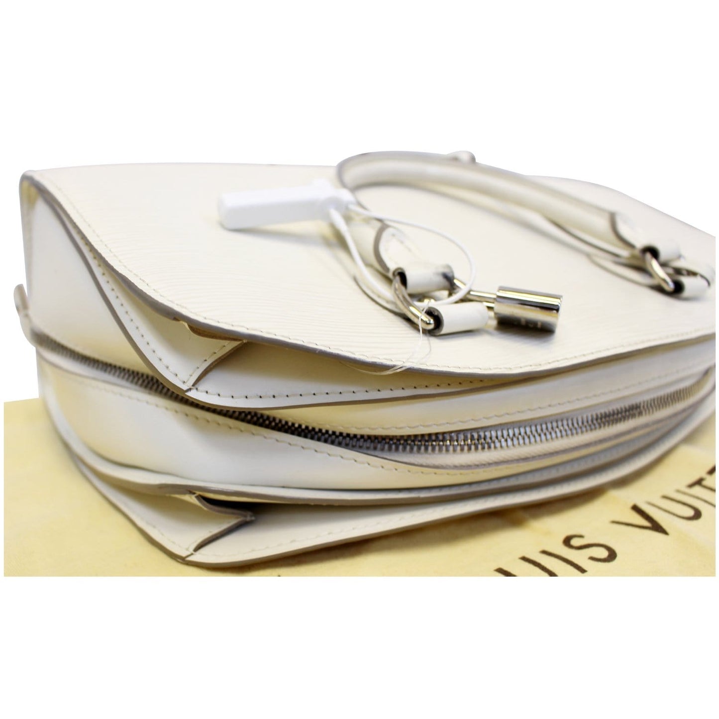 LOUIS VUITTON Pont Neuf PM Epi Leather Satchel Bag Ivory