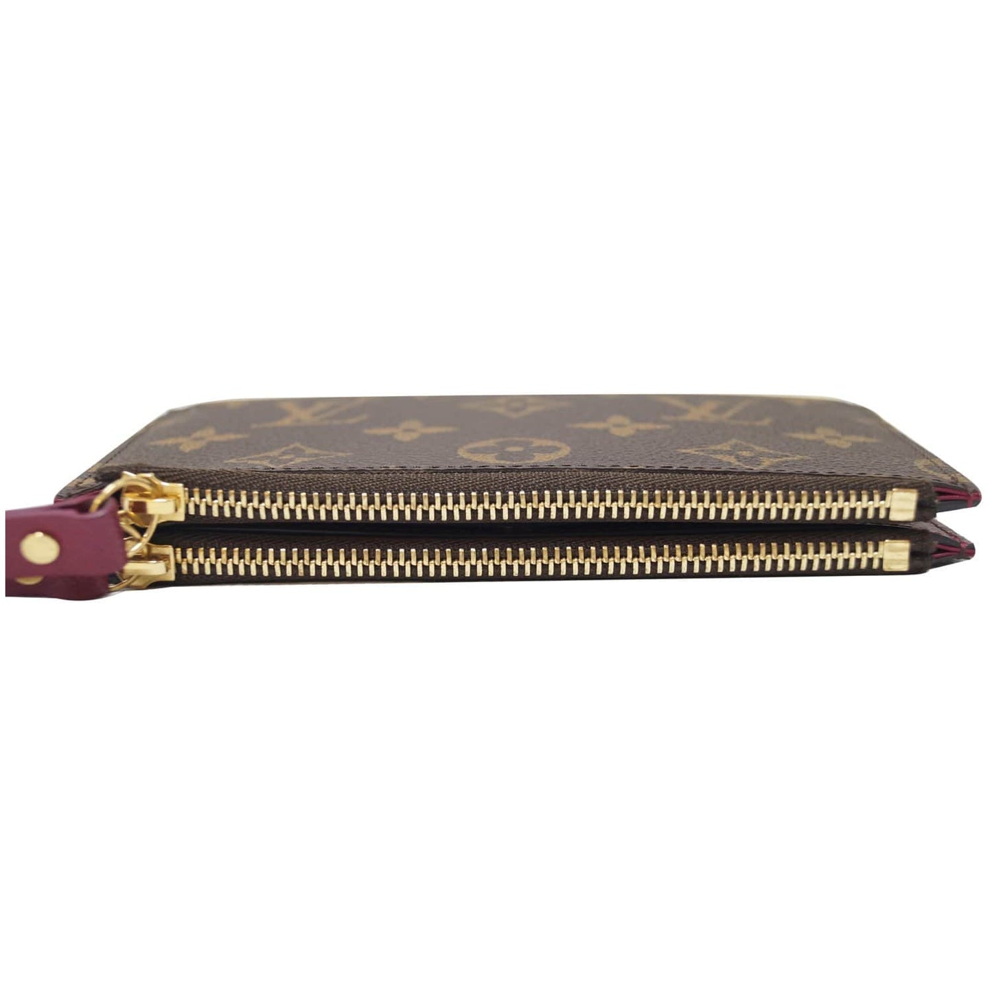 LOUIS VUITTON Adele Monogram Canvas Compact Wallet Brown