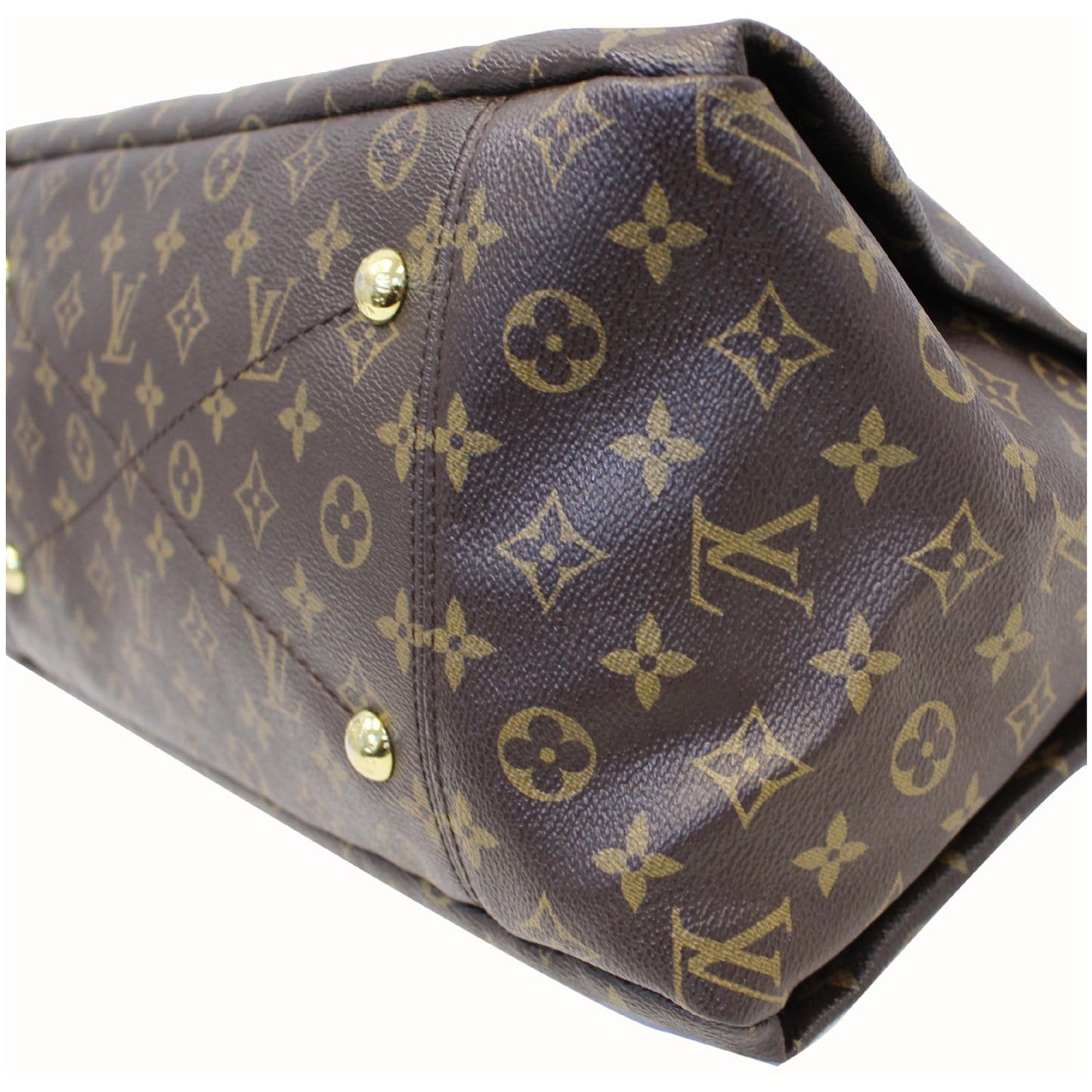 LOUIS VUITTON Artsy MM Monogram Canvas Shoulder Bag Brown