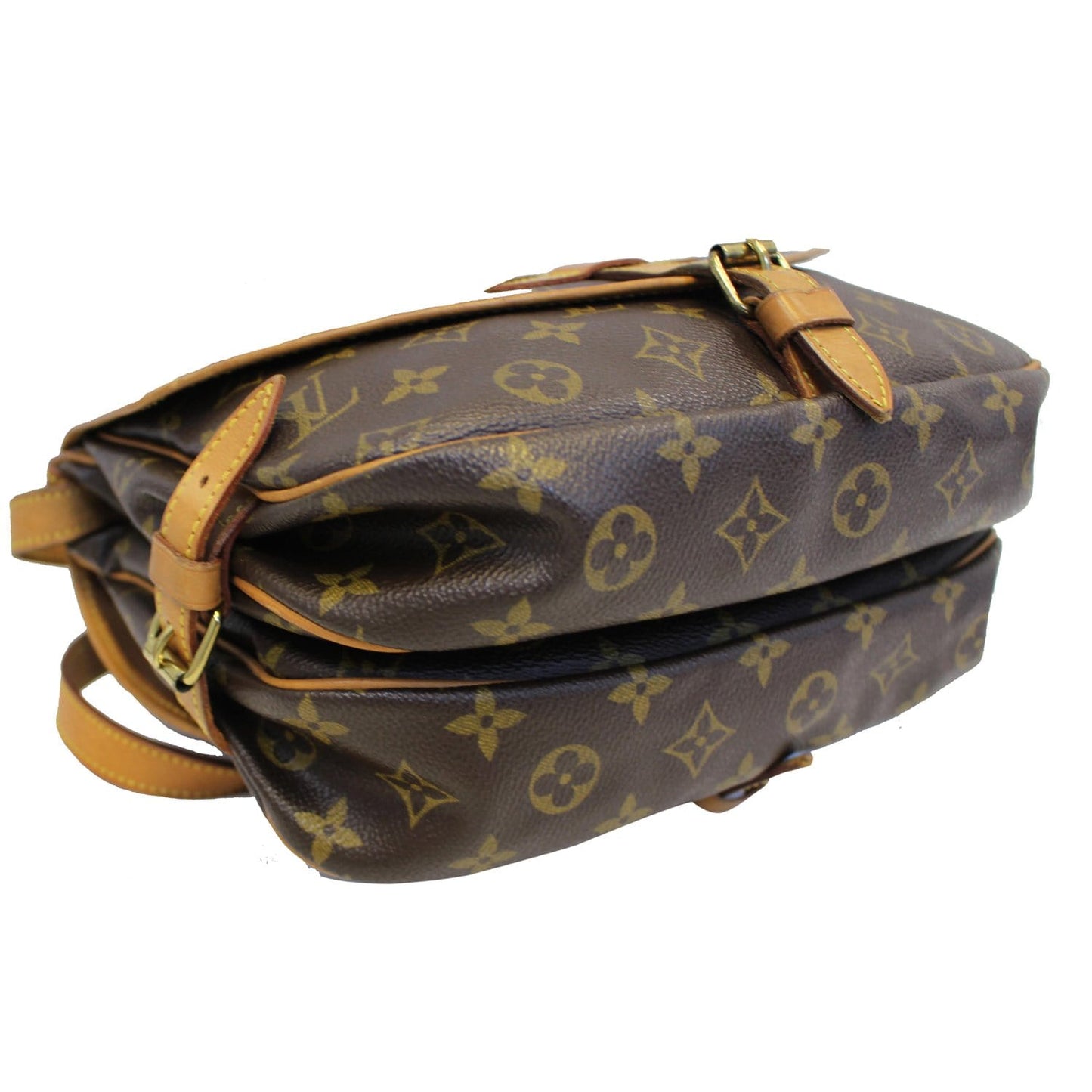 LOUIS VUITTON Saumur 30 Monogram Canvas Shoulder Bag Brown