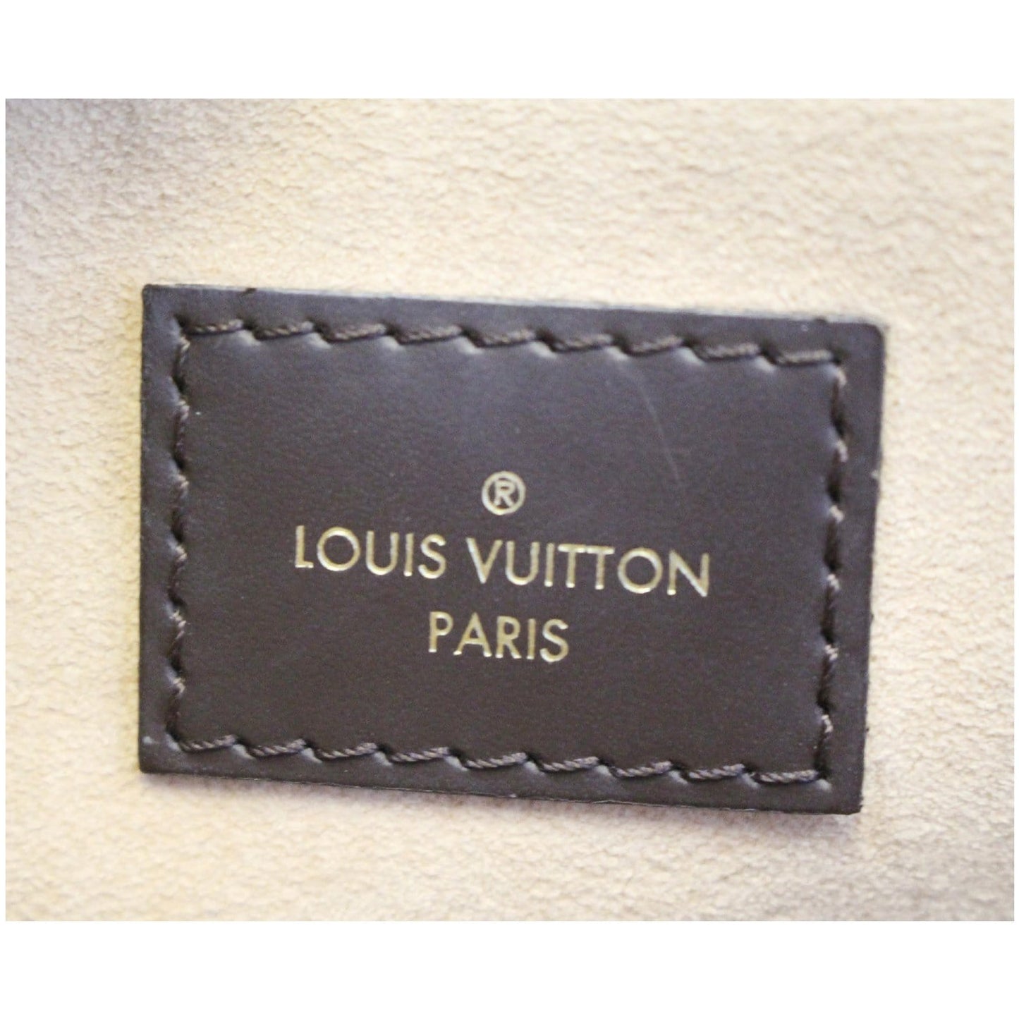 LOUIS VUITTON Kensington Bowling Damier Ebene Shoulder Bag Brown