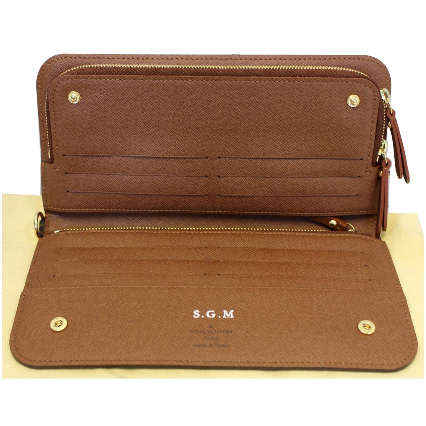 LOUIS VUITTON Insolite Monogram Canvas Wallet Brown