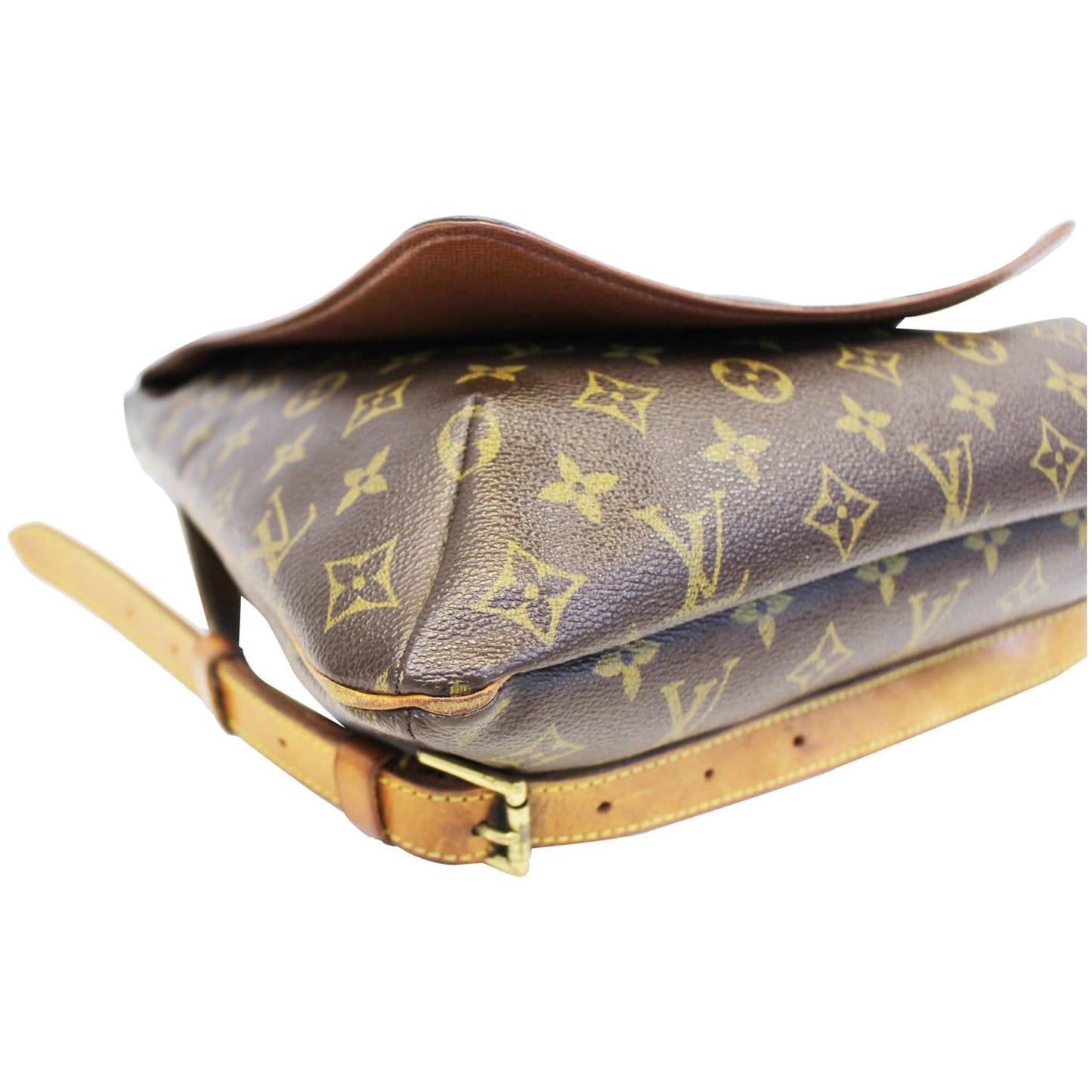 LOUIS VUITTON Musette Salsa GM Monogram Canvas Crossbody Bag Brown