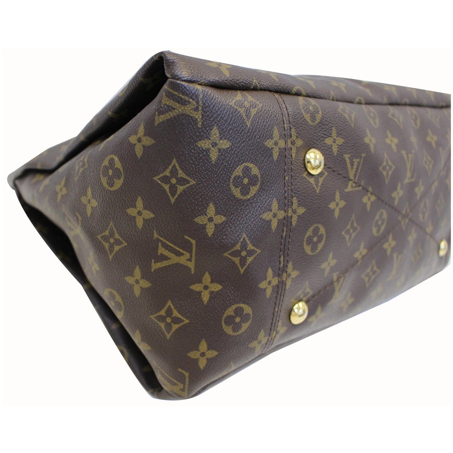 LOUIS VUITTON Artsy MM Monogram Canvas Shoulder Bag Brown