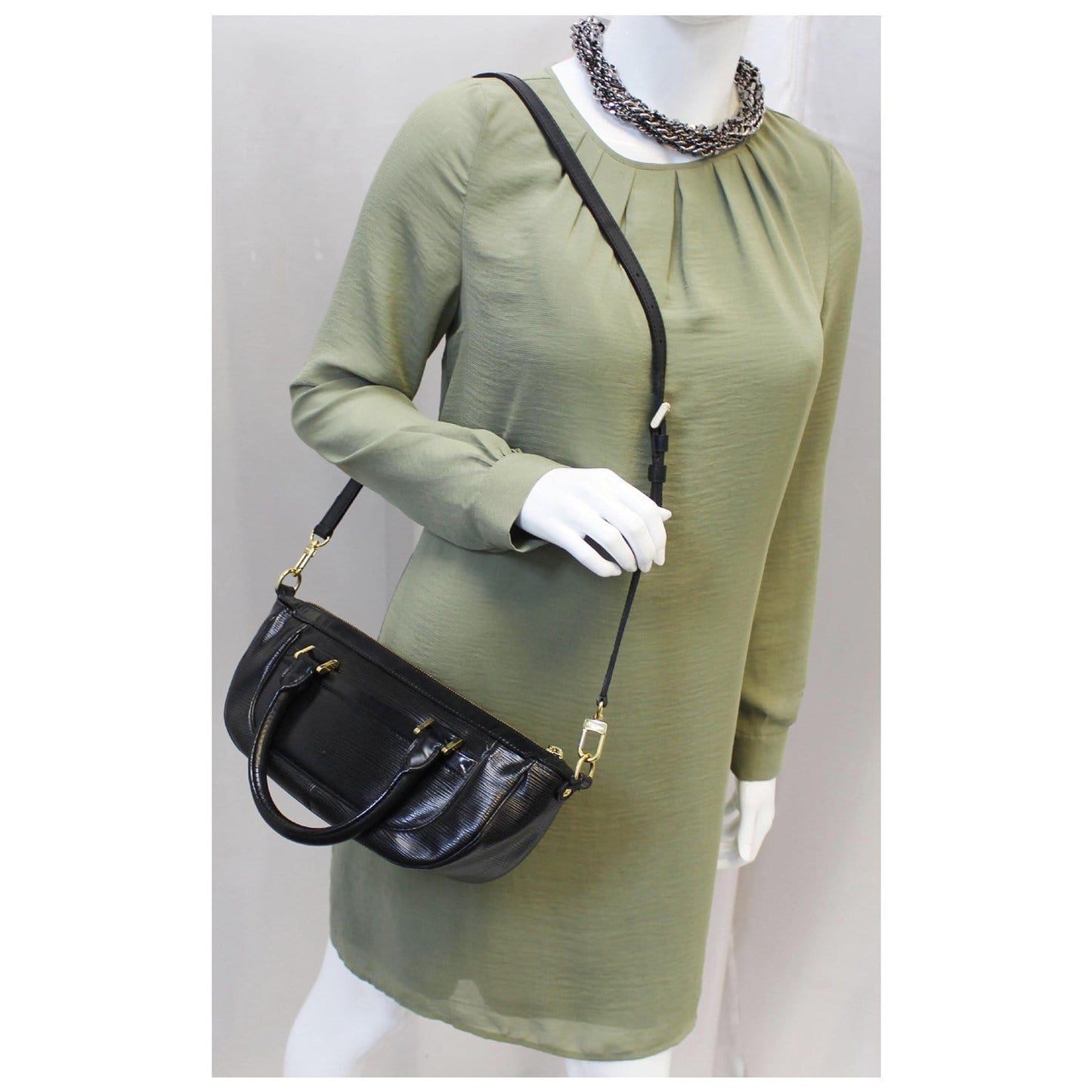 LOUIS VUITTON Dhanura Black Epi Leather Bag Shoulder Handbag - 25% OFF