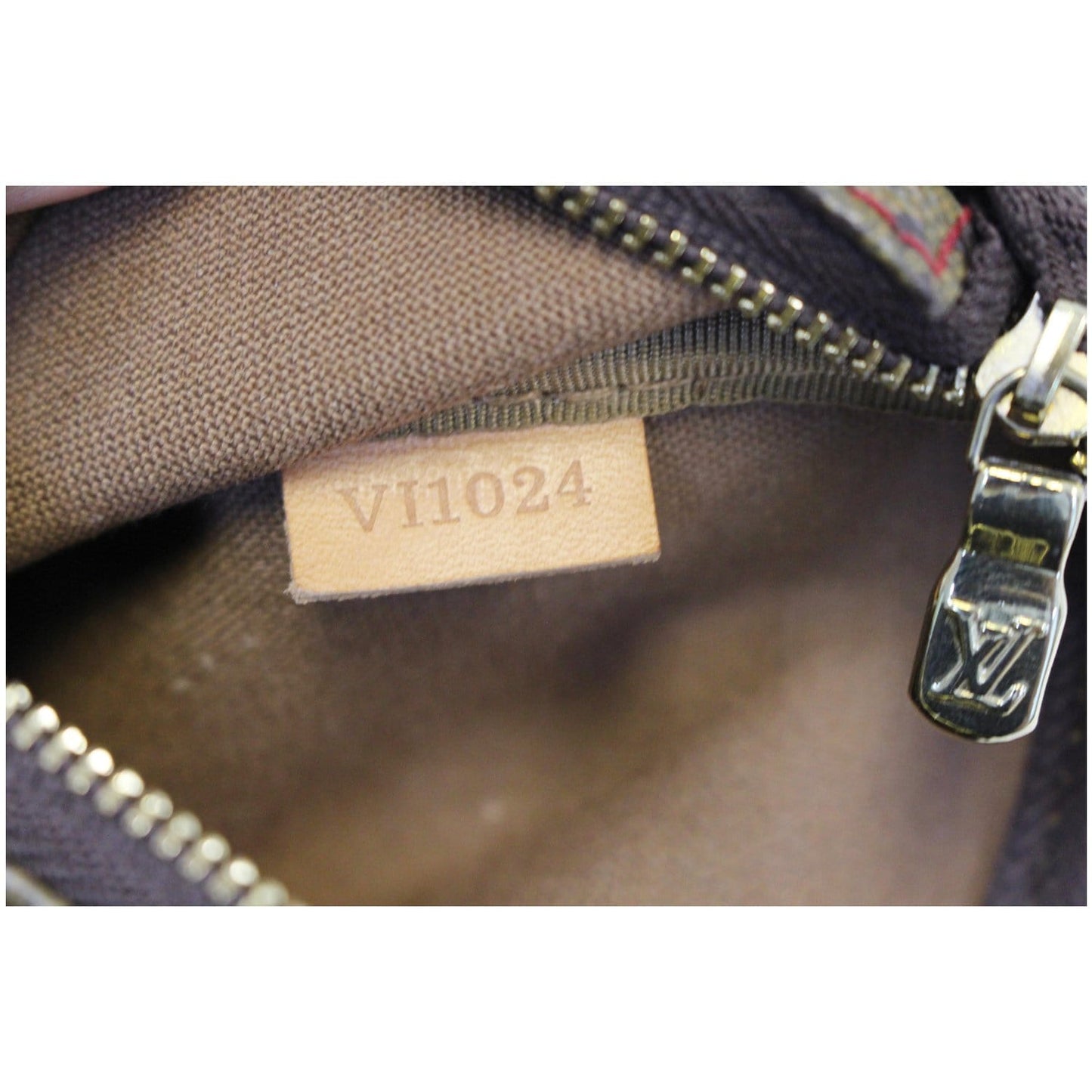 LOUIS VUITTON Pochette Accessoires Monogram Cerises Pouch Bag Brown
