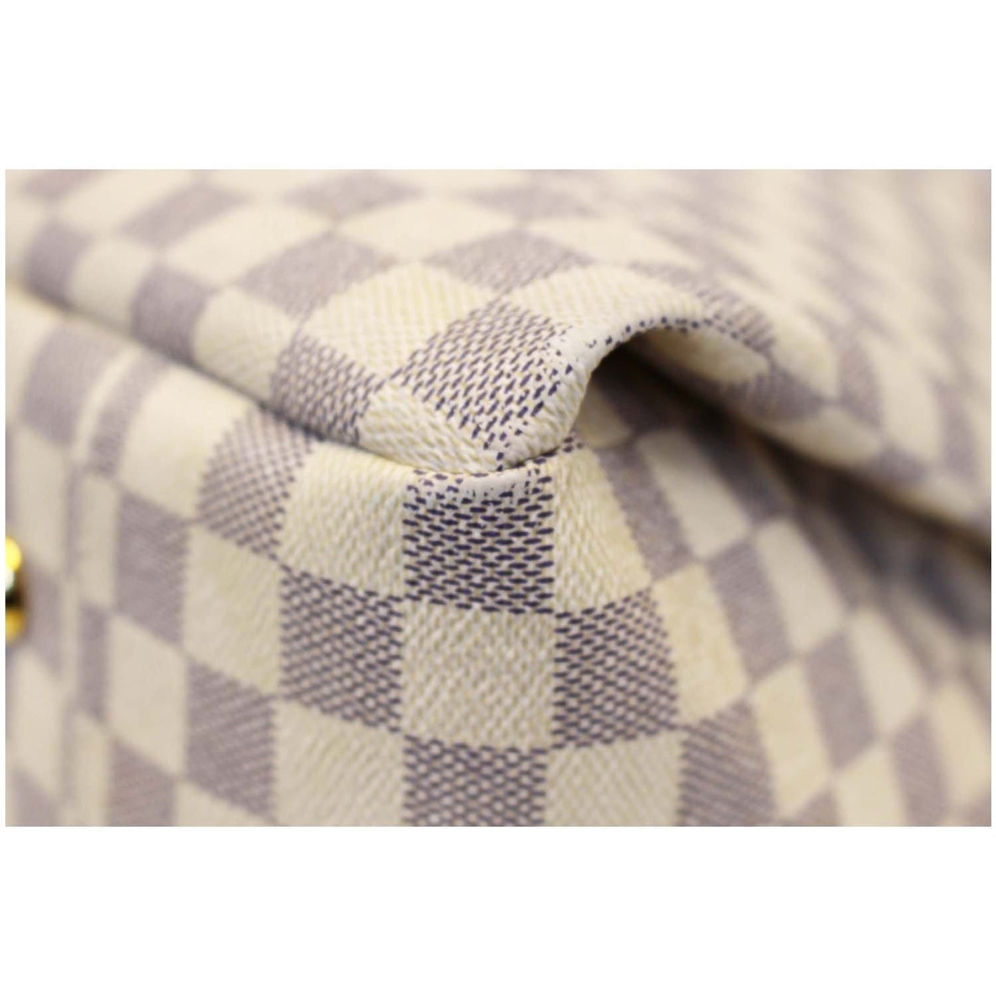 LOUIS VUITTON Artsy MM Damier Azur Shoulder Bag White