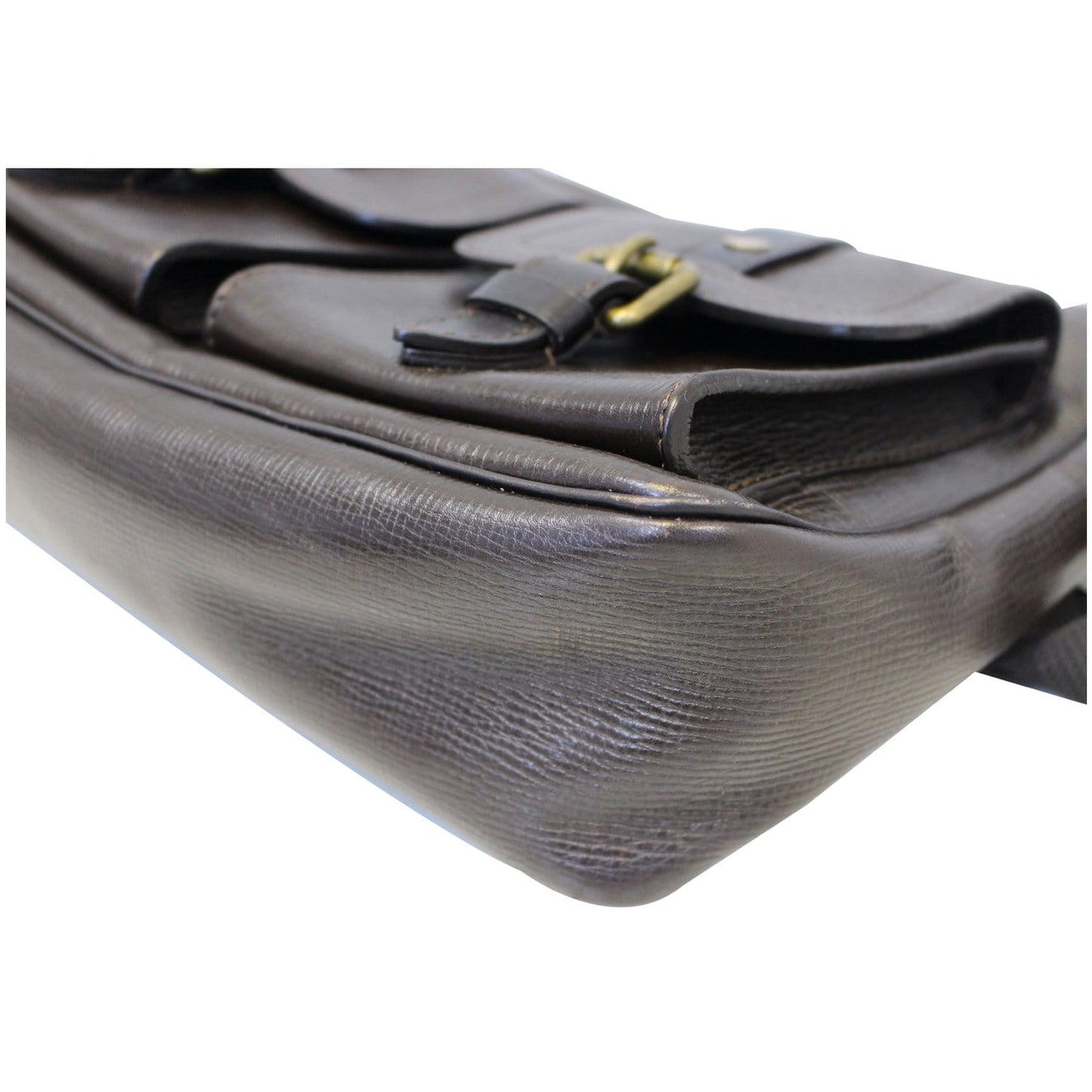 LOUIS VUITTON Brown Utah Leather Wichita Messenger Bag