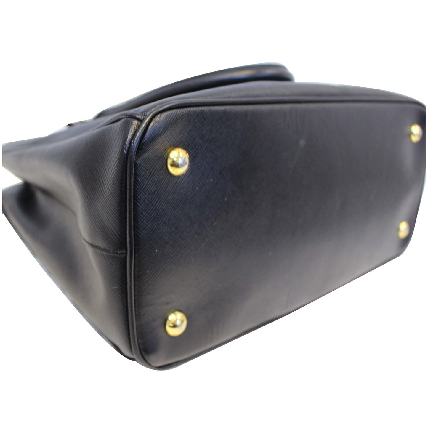 PRADA Galleria Medium Saffiano Leather Tote Bag Black