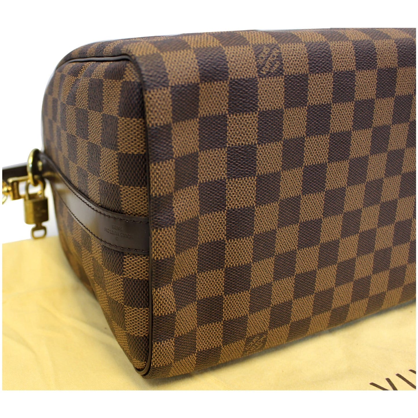 LOUIS VUITTON Speedy 30 Bandouliere Damier Ebene Shoulder Bag Brown