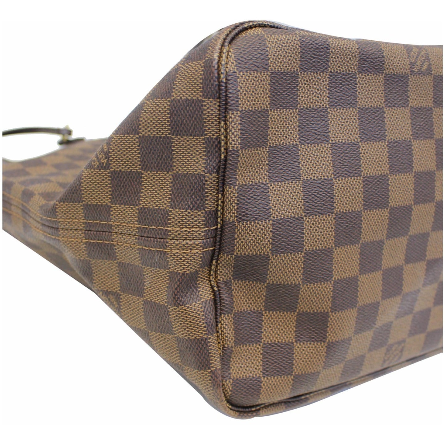 LOUIS VUITTON Neverfull GM Damier Ebene Tote Shoulder Bag Brown