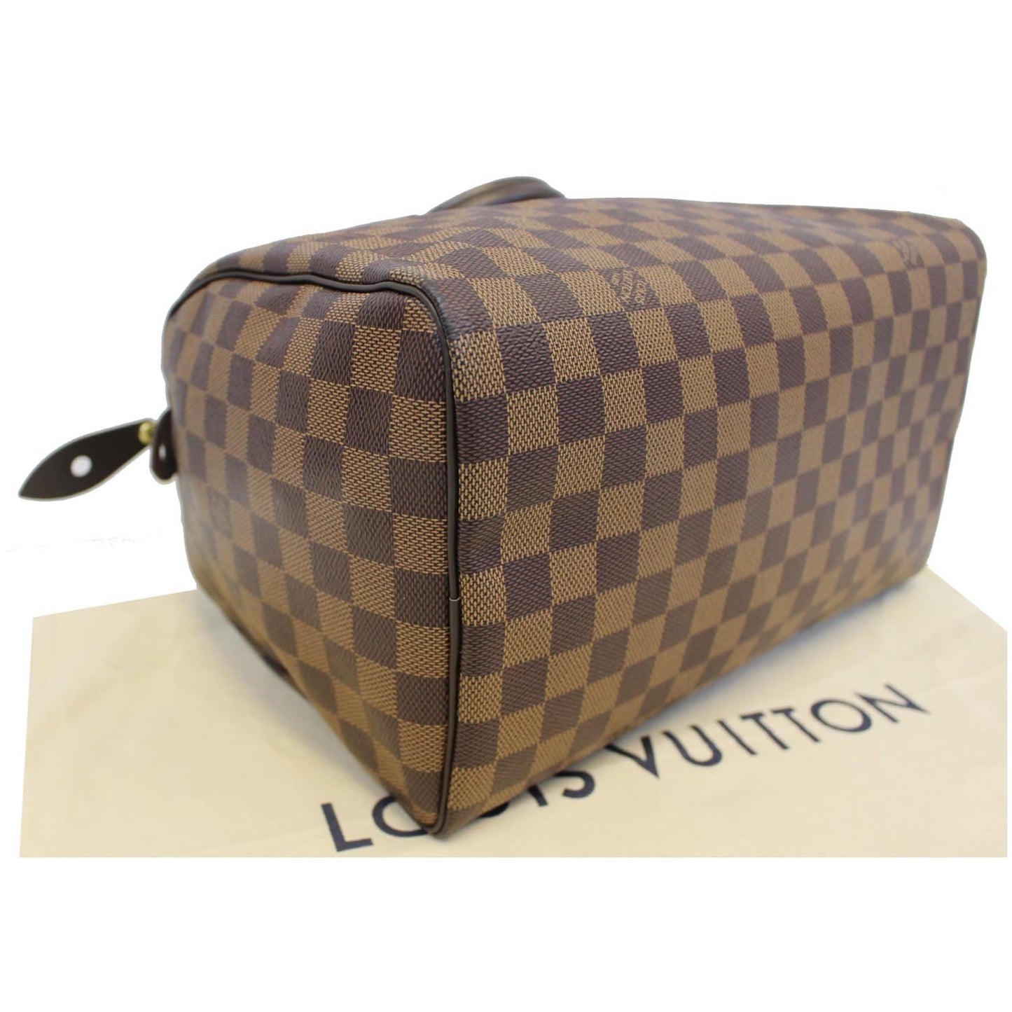 LOUIS VUITTON Speedy 30 Damier Ebene Satchel Bag Brown