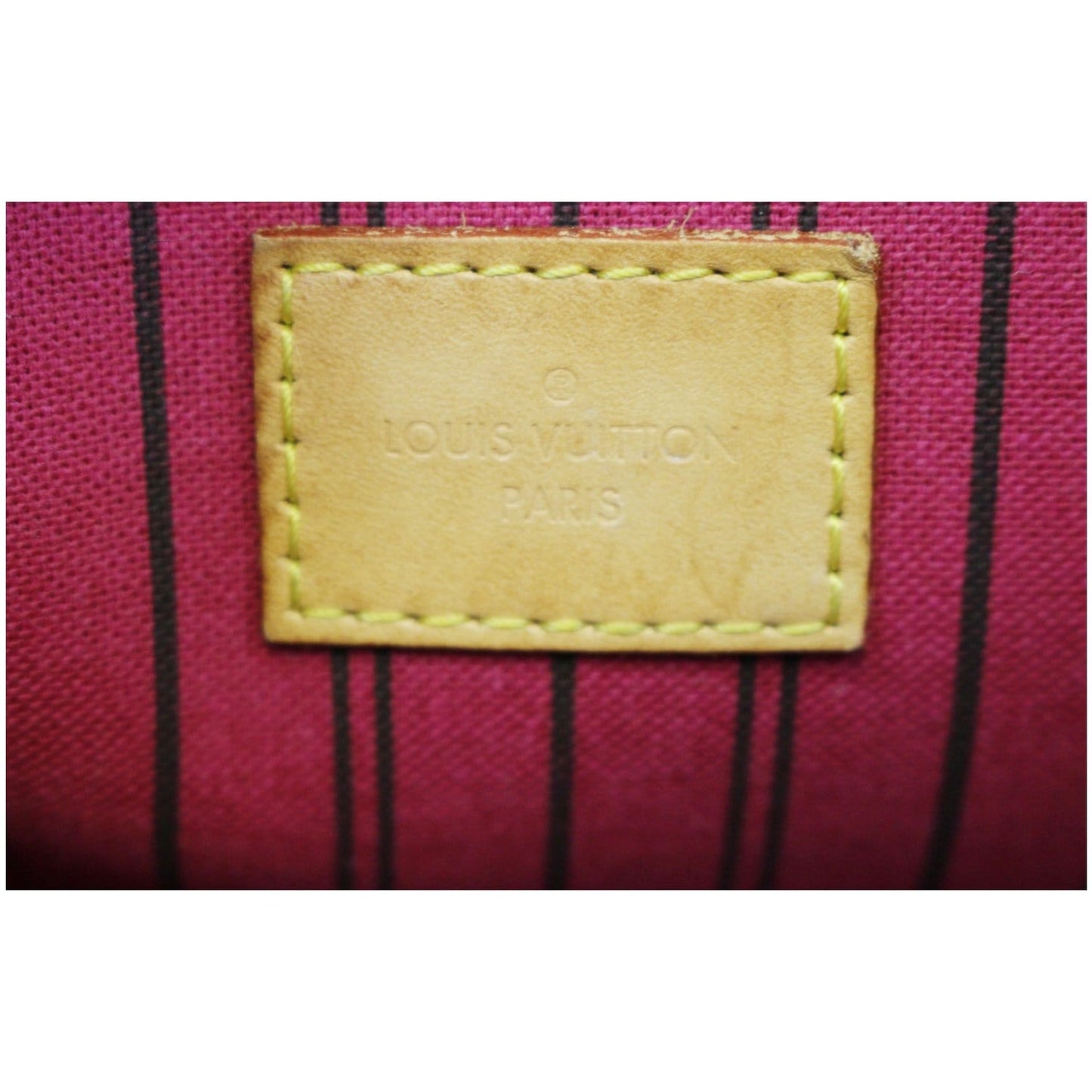 LOUIS VUITTON Pochette Wristlet Pouch Monogram Canvas Neverfull MM Brown