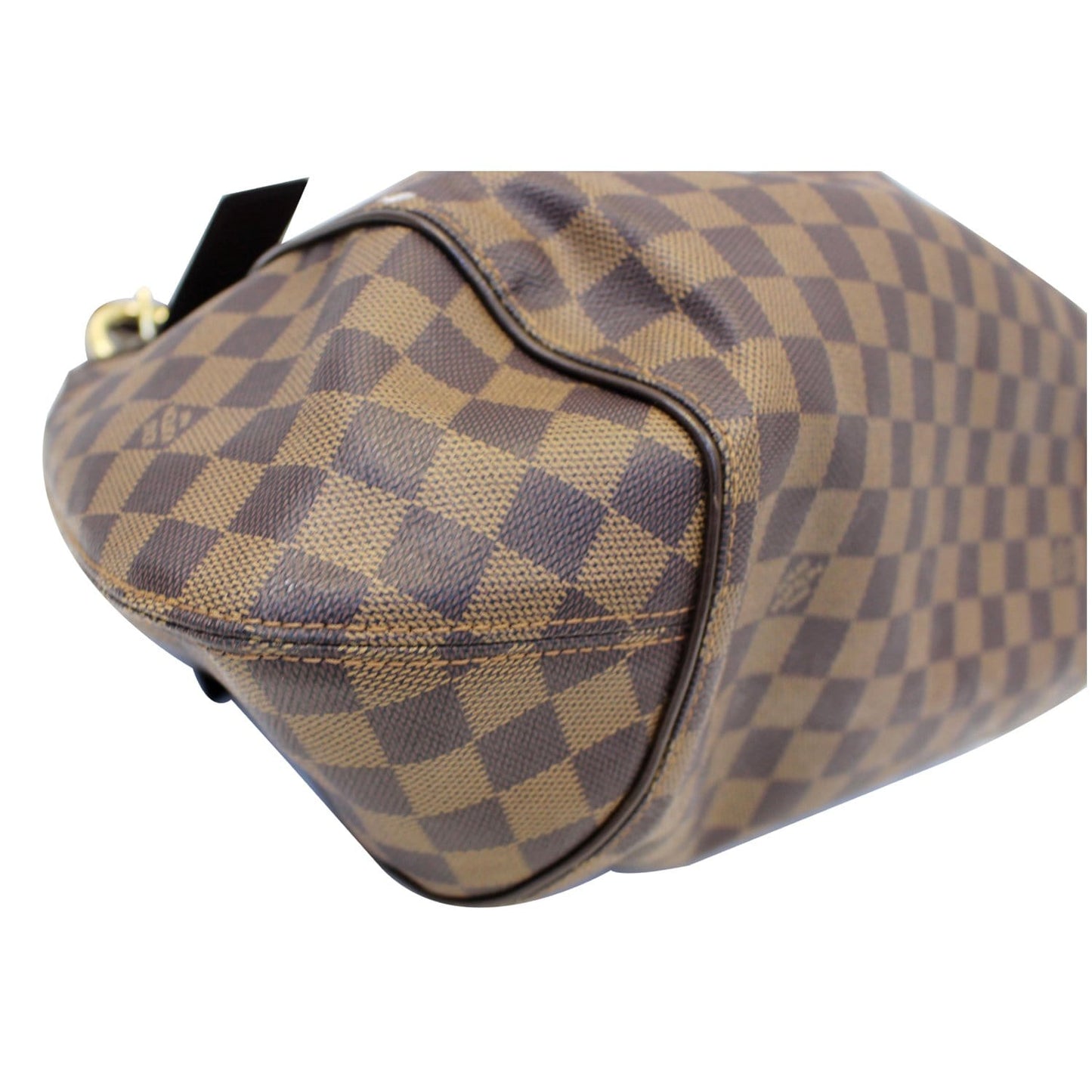 LOUIS VUITTON Sistina GM Damier Ebene Shoulder Handbag Brown