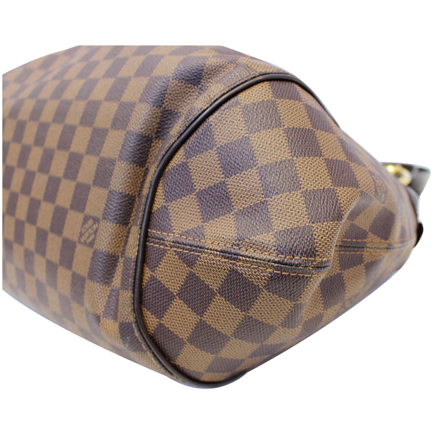 LOUIS VUITTON Sistina MM Damier Ebene Shoulder Bag Brown