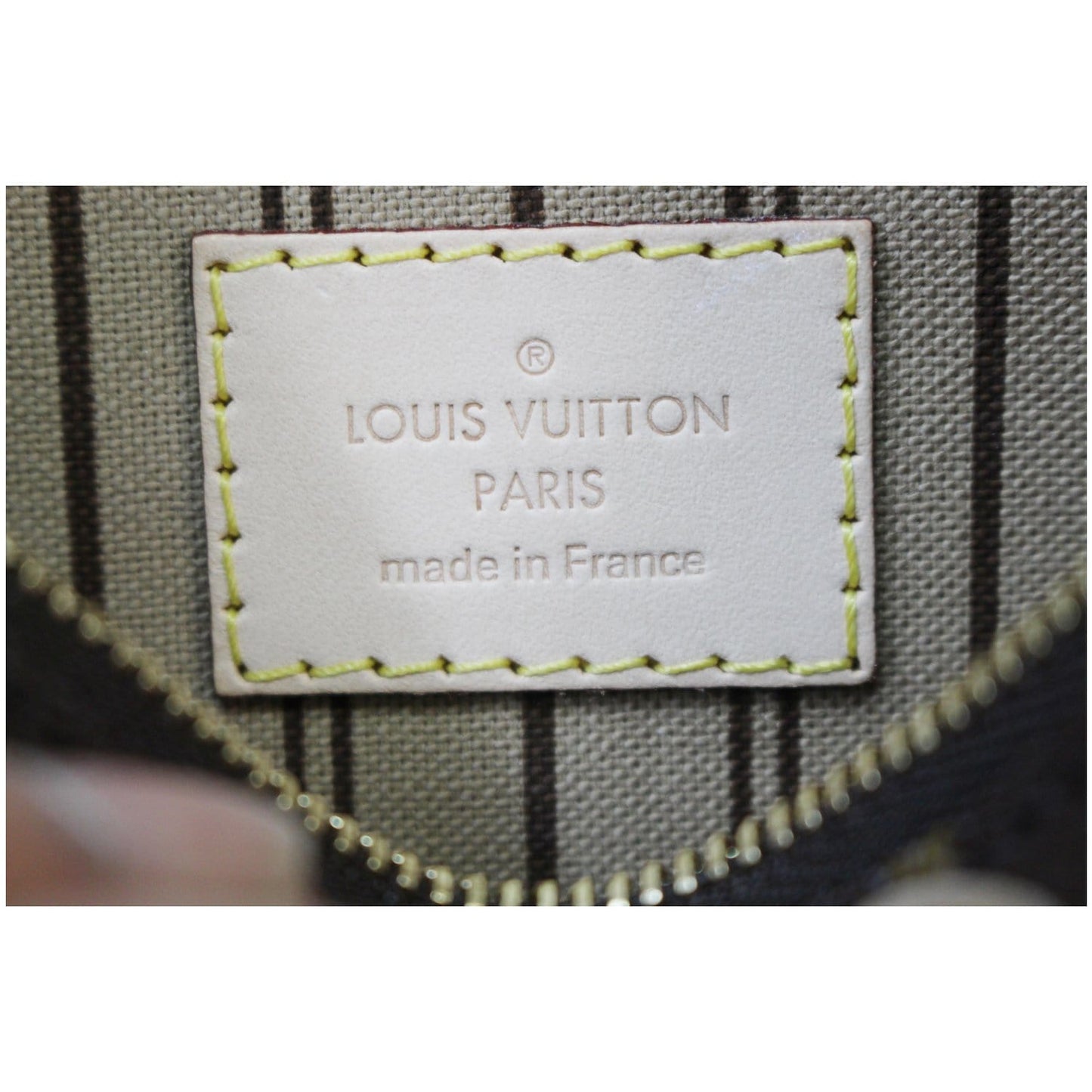 LOUIS VUITTON Pochette Wristlet Pouch Monogram Neverfull PM Brown