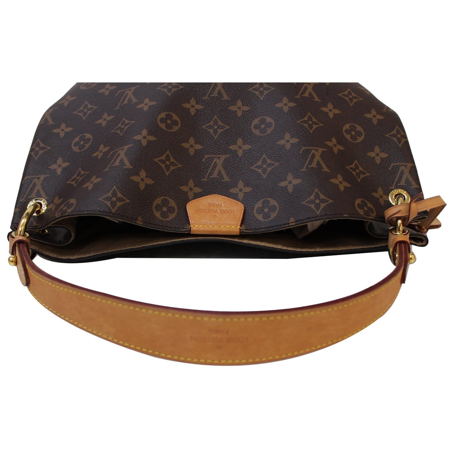 LOUIS VUITTON Graceful MM Monogram Canvas Shoulder Bag Brown